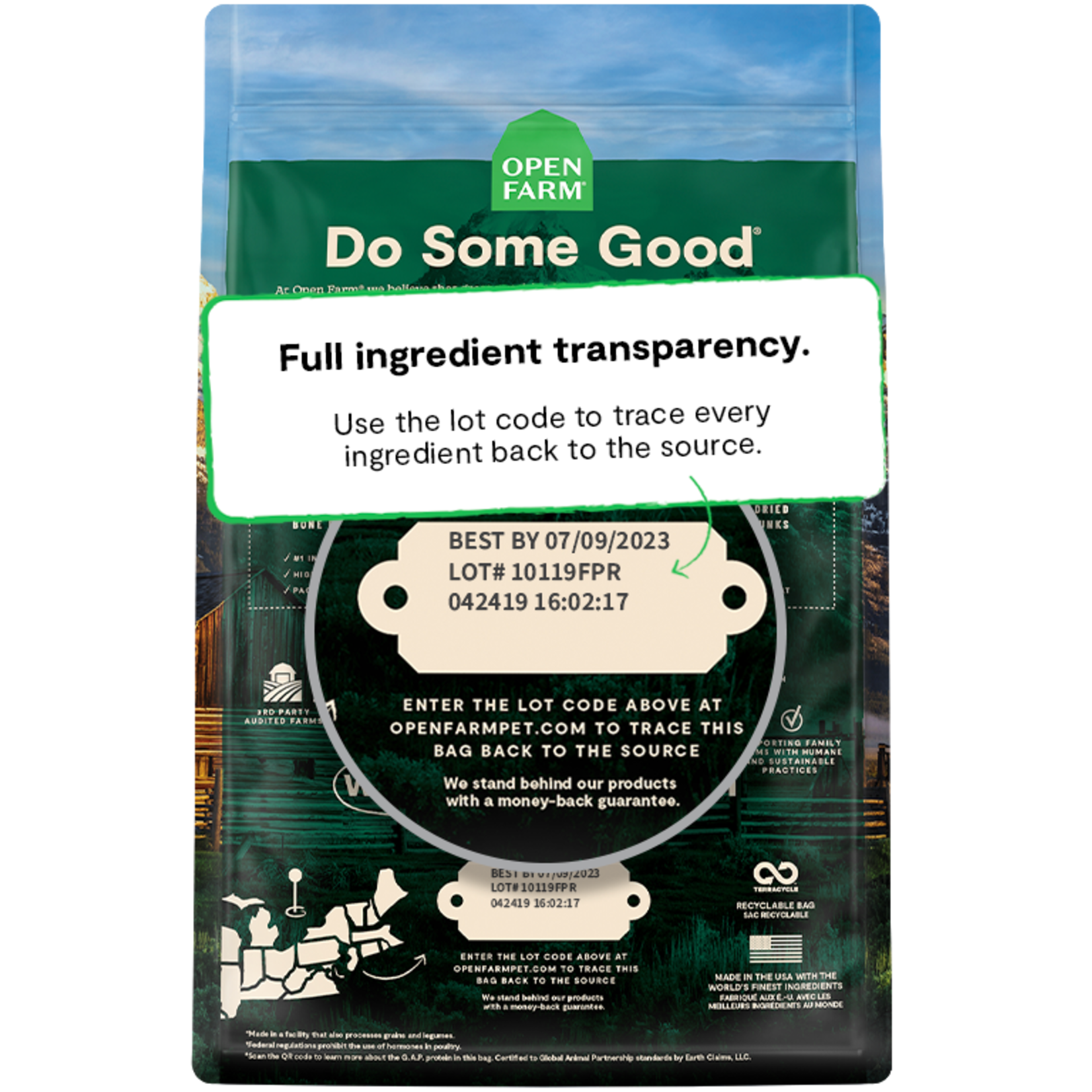 Open Farm Open Farm Dog RawMix Open Prairie Ancient Grains 20lbs