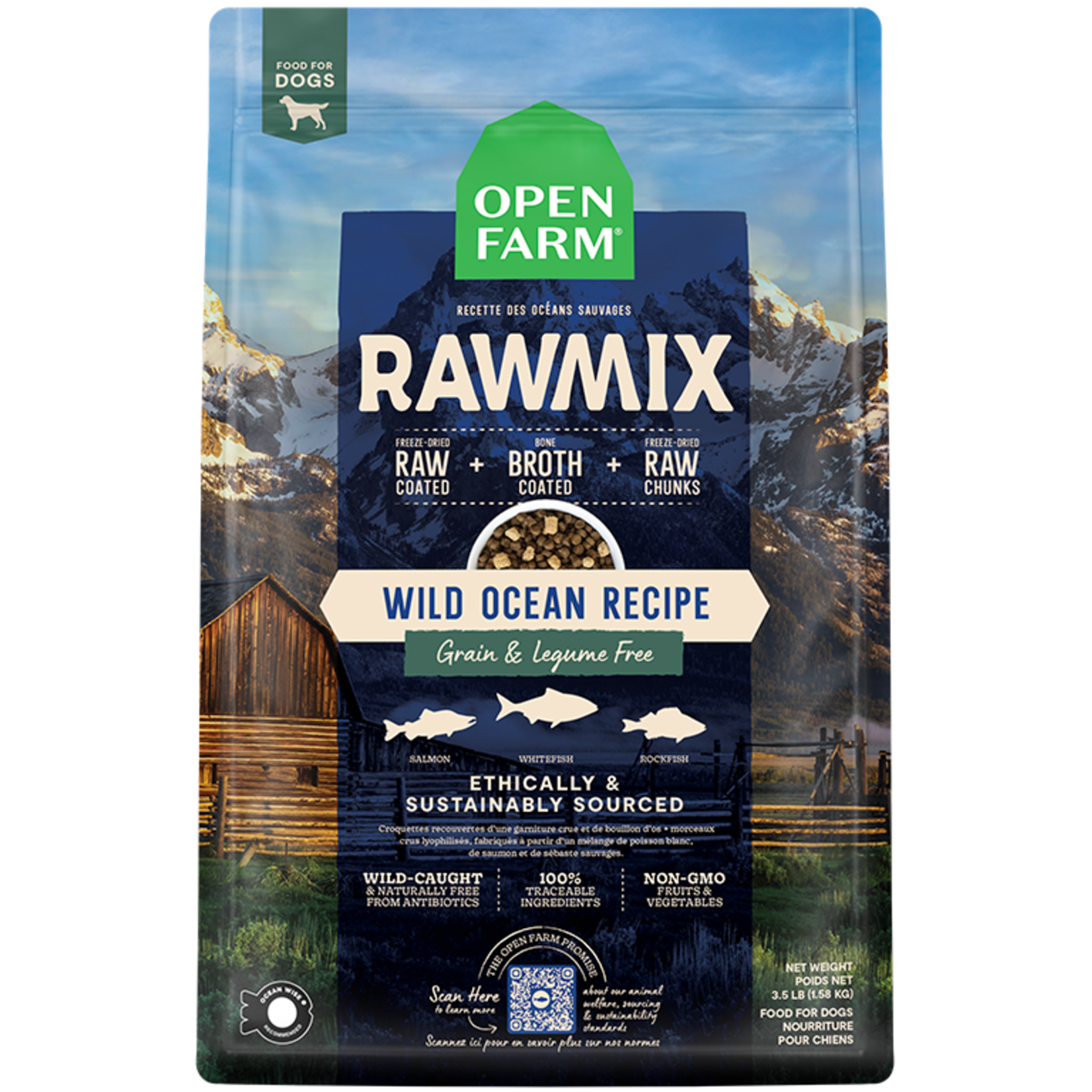 Open Farm Open Farm Dog RawMix Wild Ocean Grain-Free 3.5lbs
