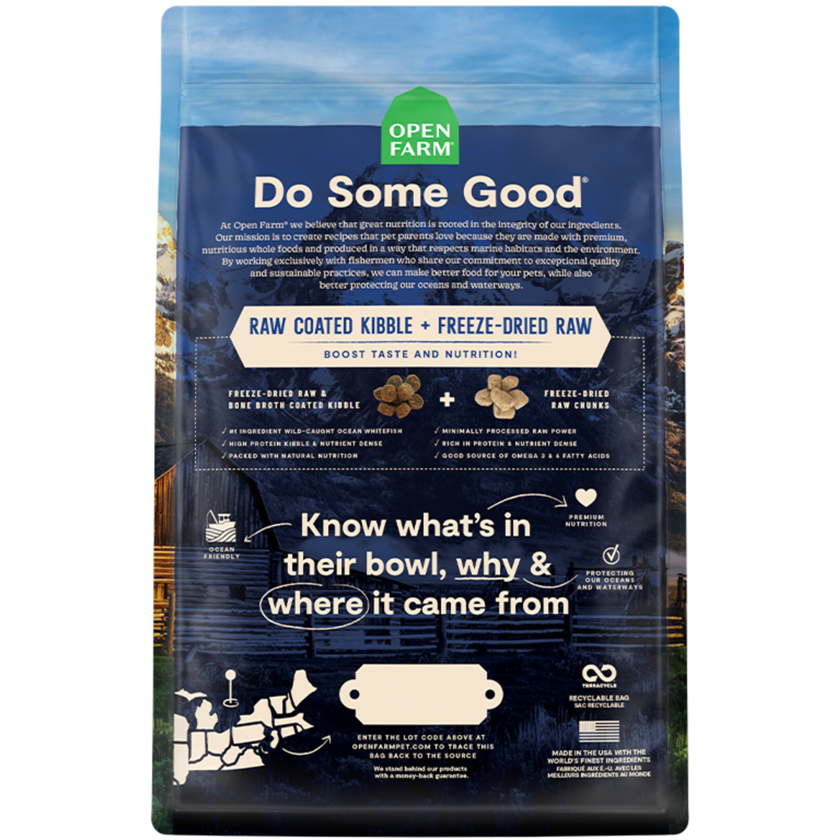 Open Farm Open Farm Dog RawMix Wild Ocean Ancient Grains 20lbs