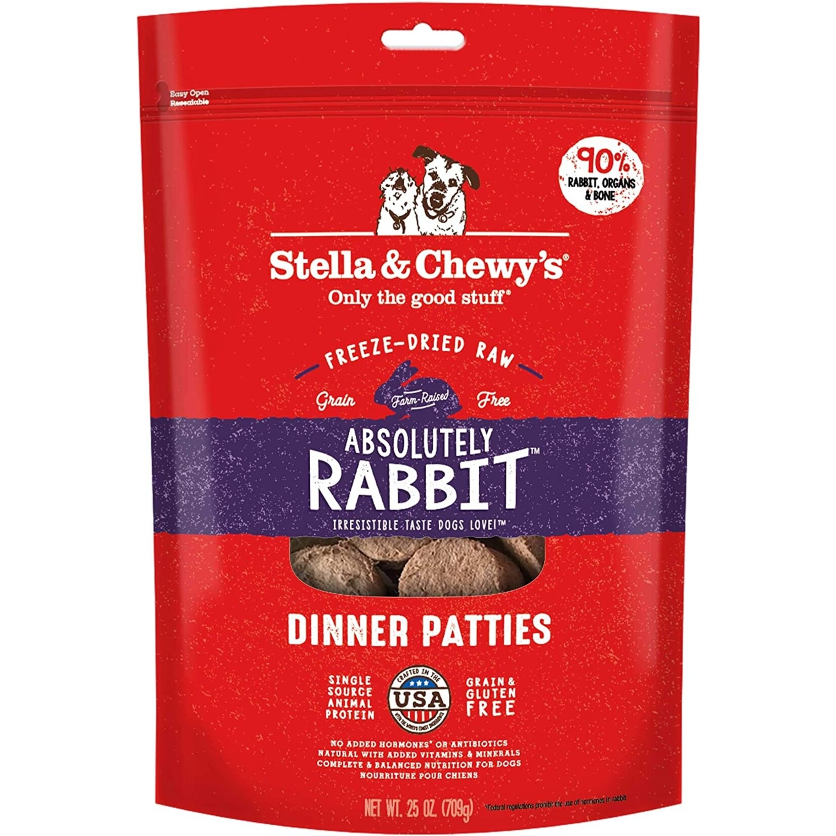 Stella & Chewy Stella & Chewy Rabbit Freeze Dried Patties 25oz