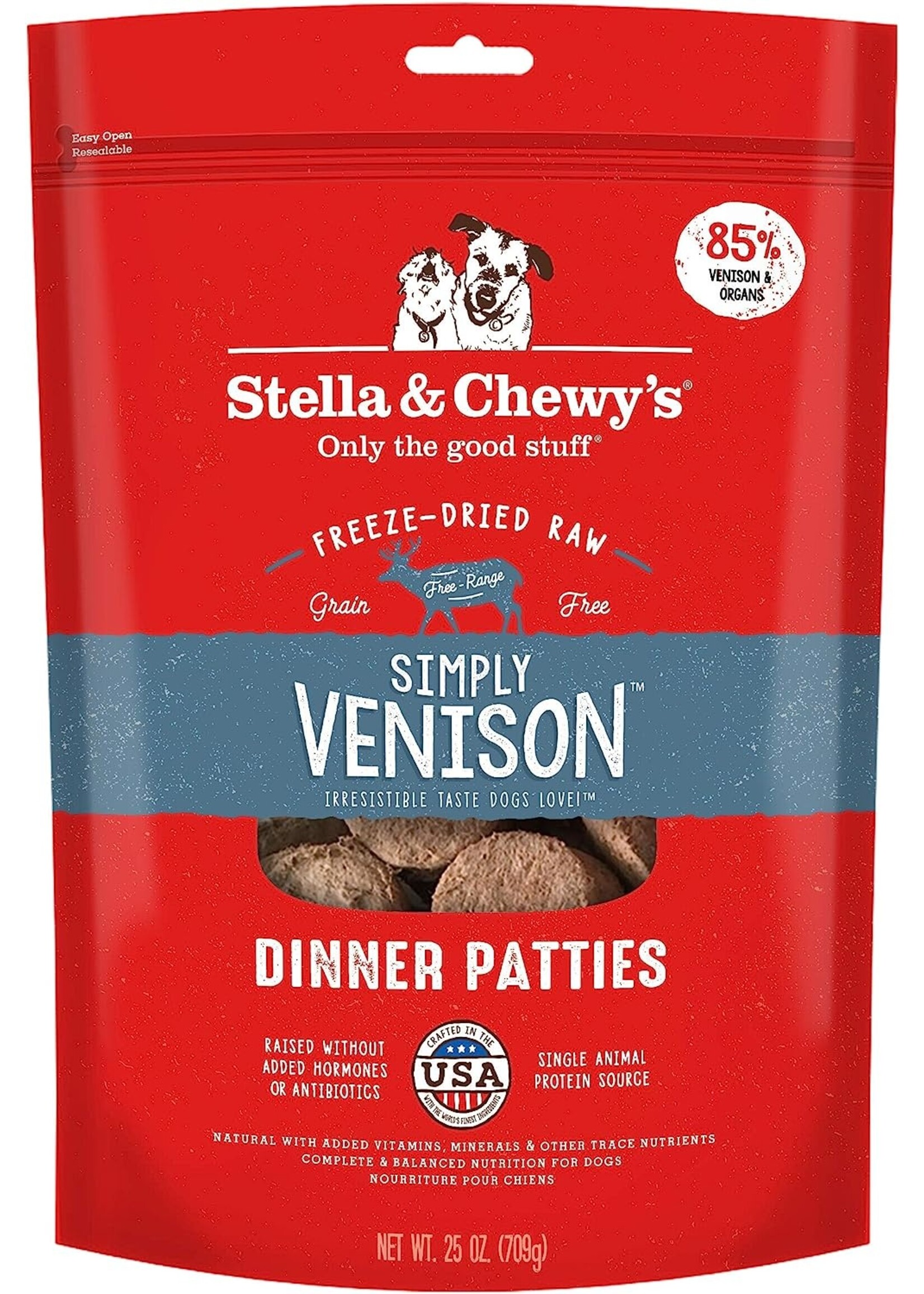 Stella & Chewy Stella & Chewy Venison Freeze Dried Patties 25oz