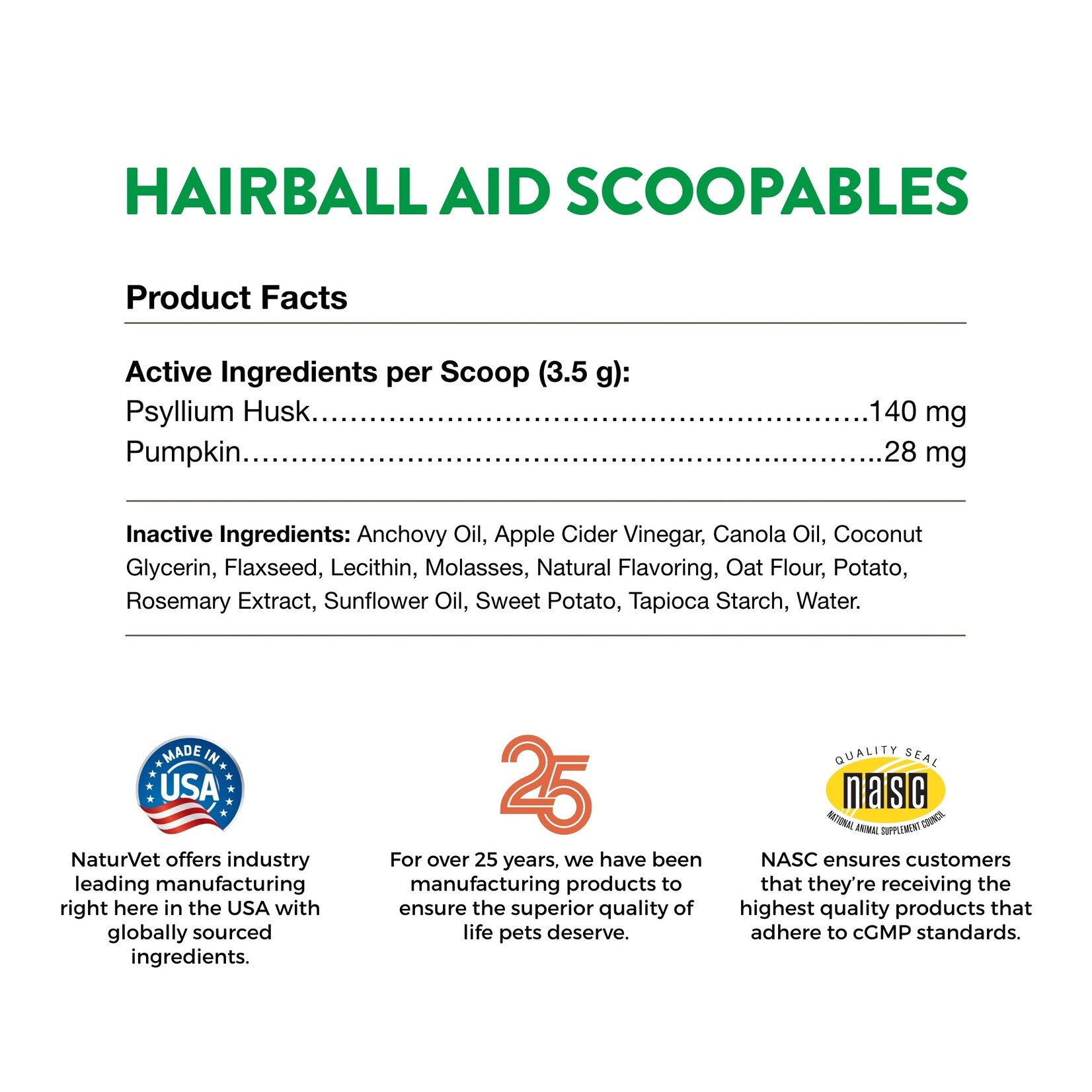 NaturVet Naturvet Cat Scoopables Hairball Aid 5.5oz