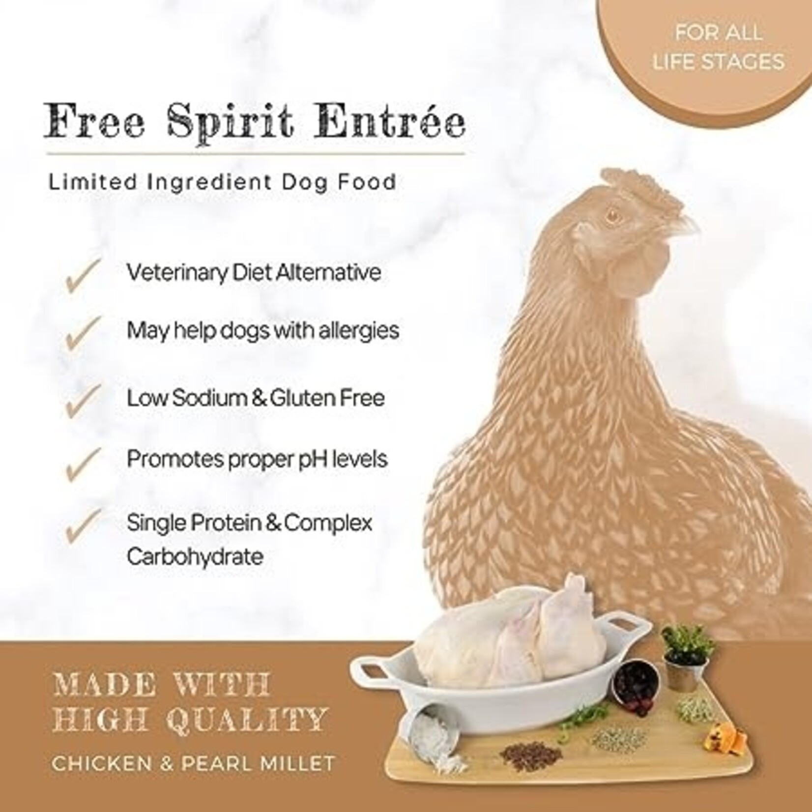 Canine Caviar Canine Caviar Free Spirit - Chicken & Millet 4.4lbs