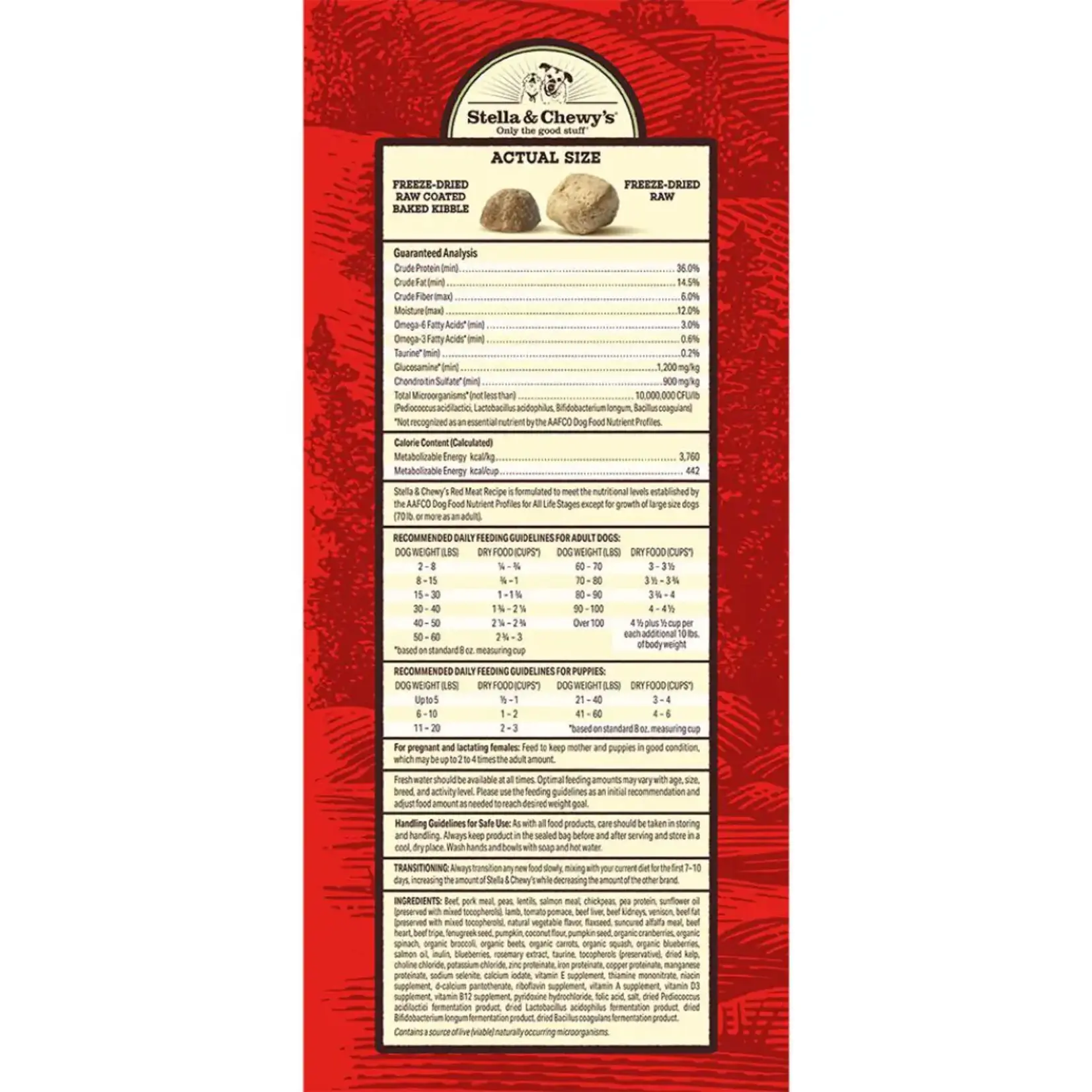 Stella & Chewy Stella & Chewy's Dog Raw Blend Kibble Red Meat Recipe 3.5lb