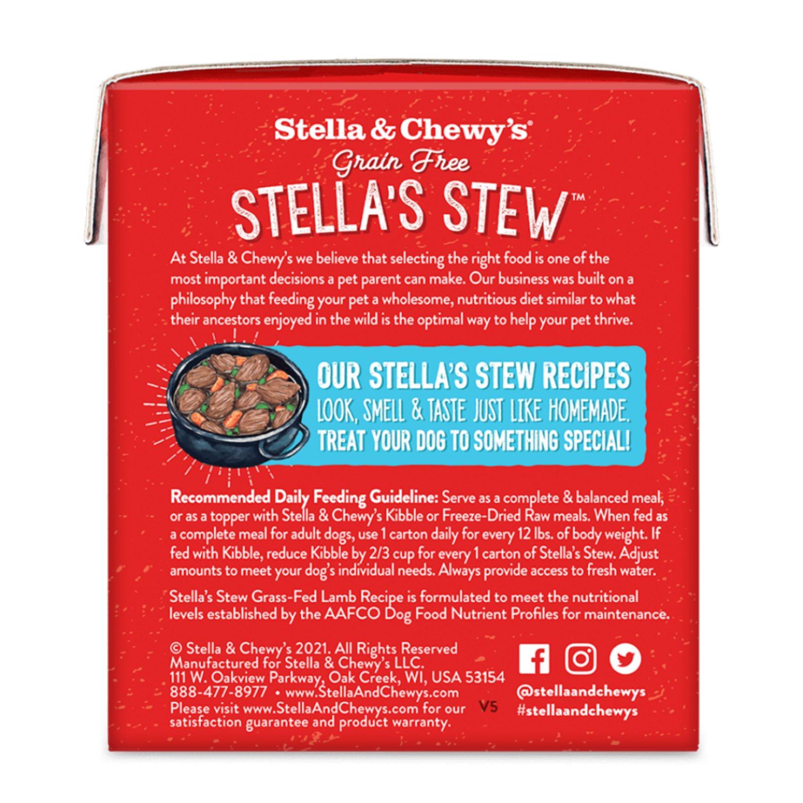 Stella & Chewy Stella & Chewy's Dog Grain Free Stew Grass-Fed Lamb 11oz