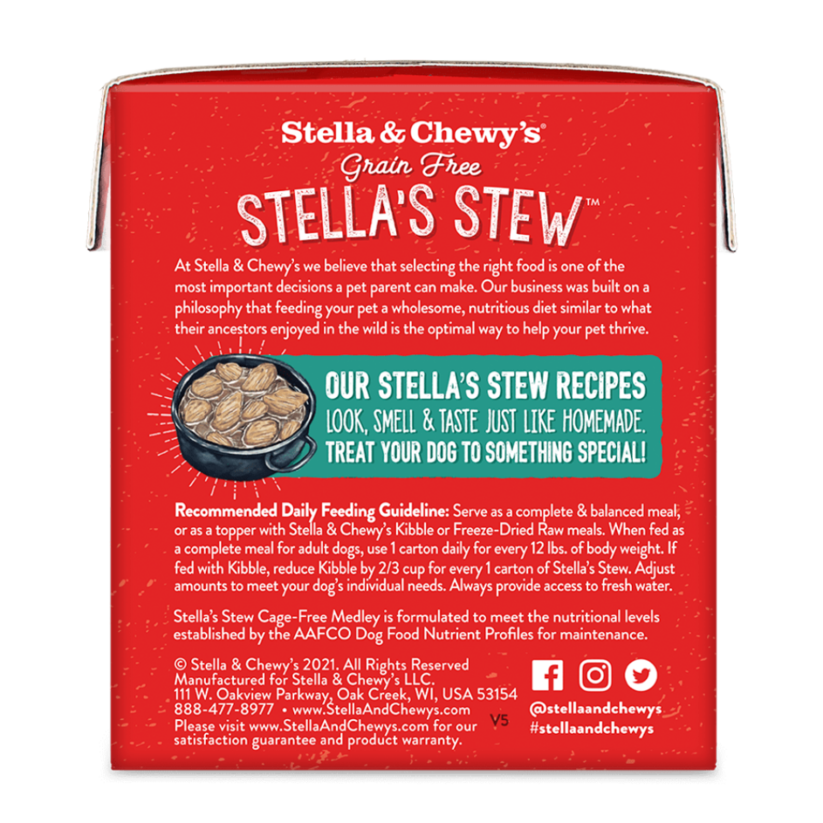 Stella & Chewy Stella & Chewy's Dog Grain Free Stew Cage Free Medley 11oz