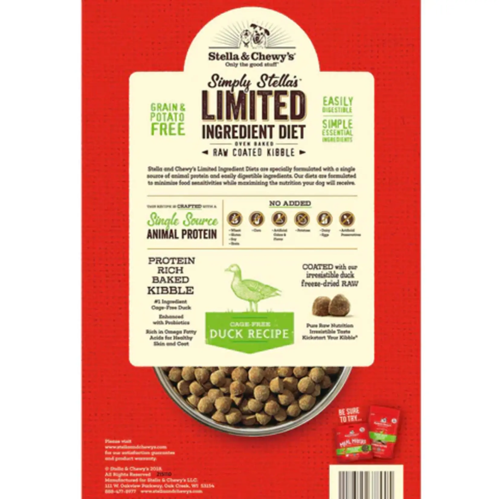 Stella & Chewy Stella & Chewy Duck Limited Ingredient 3.5lbs