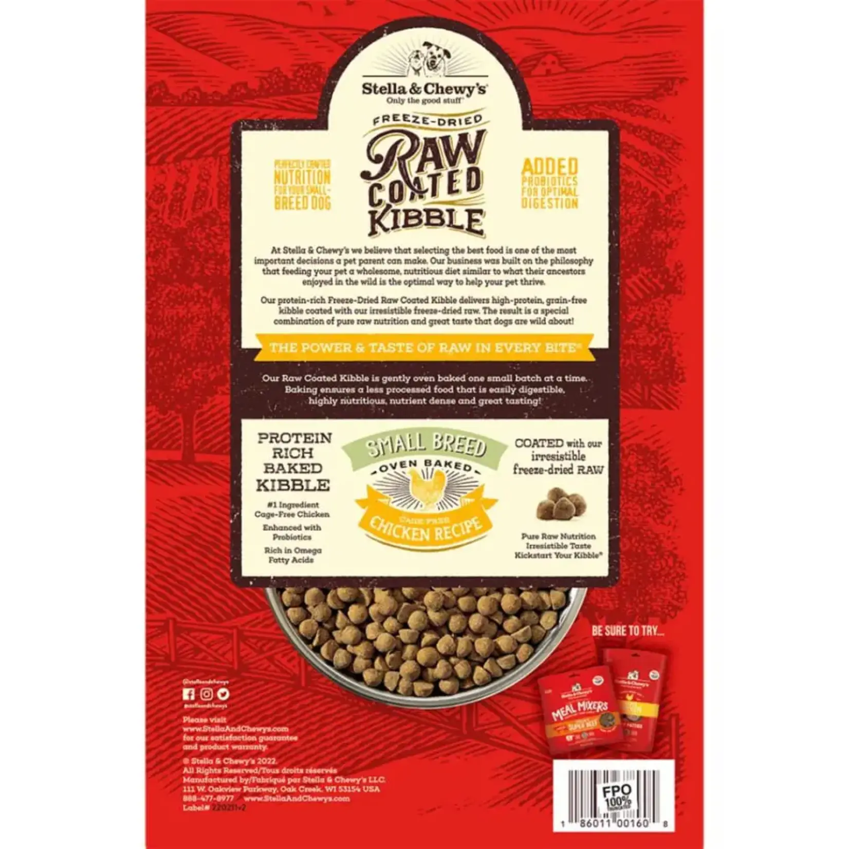Stella & Chewy Stella & Chewy Chicken Raw Coated Grain Free Small Breed 3.5lbs