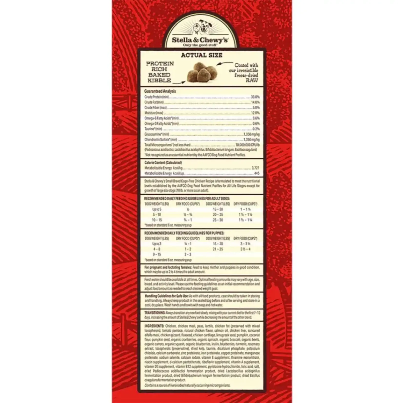 Stella & Chewy Stella & Chewy Chicken Raw Coated Grain Free Small Breed 3.5lbs