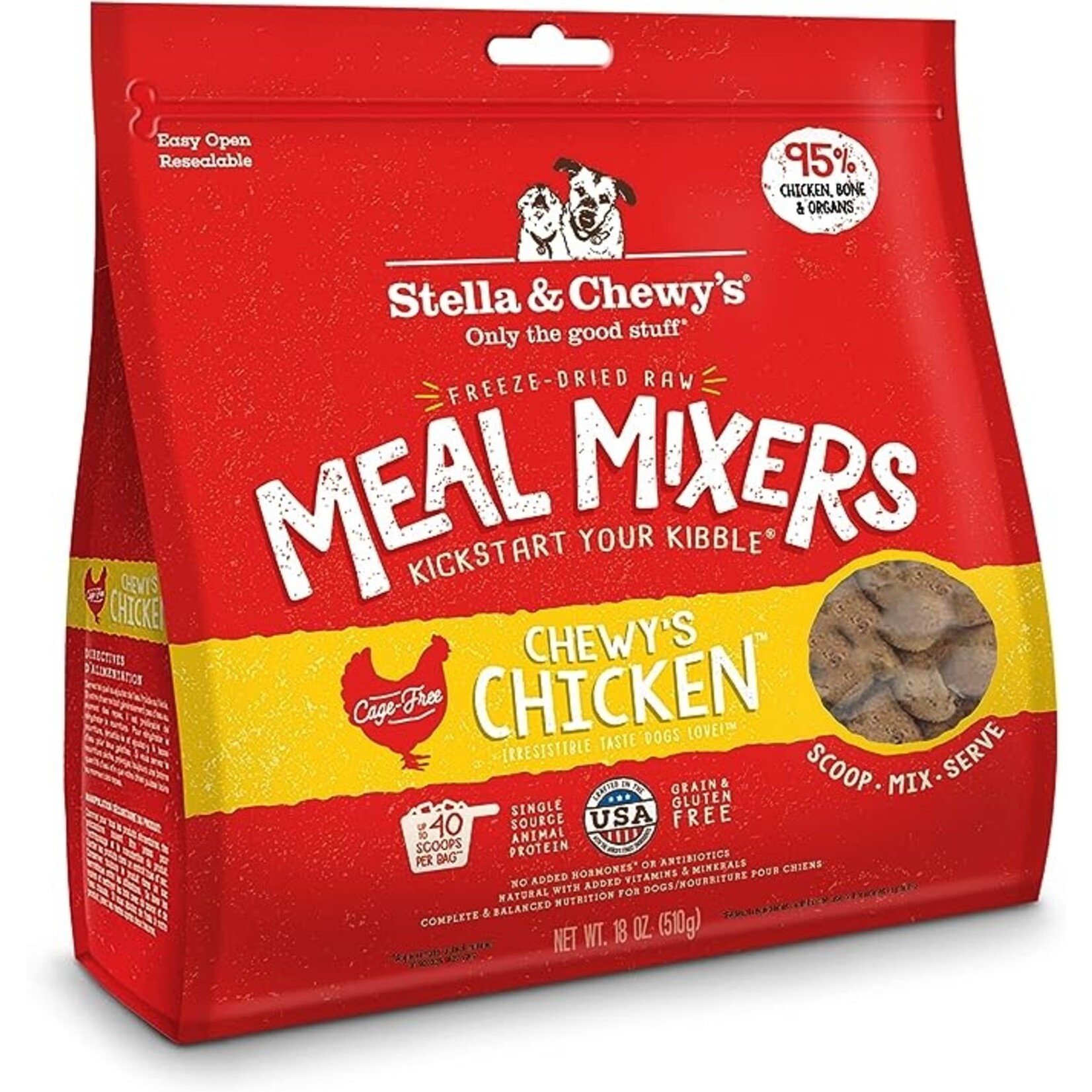 Stella & Chewy Stella & Chewy's Dog Freeze Dried Raw Chicken Meal Mixers 18oz