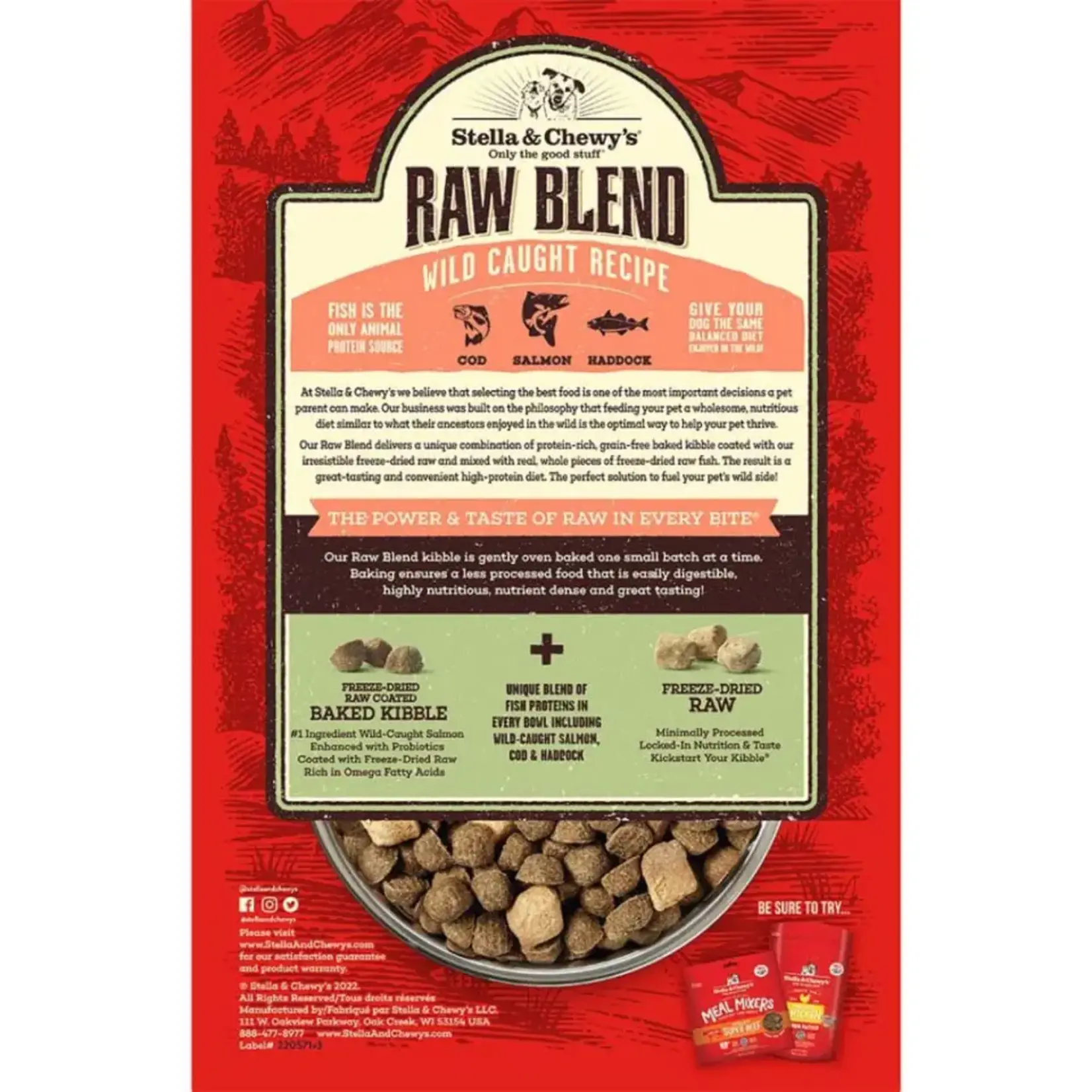 Stella & Chewy Stella & Chewy Wild Caught Raw Blend Grain Free 3.5lbs*DISCONTINUED*