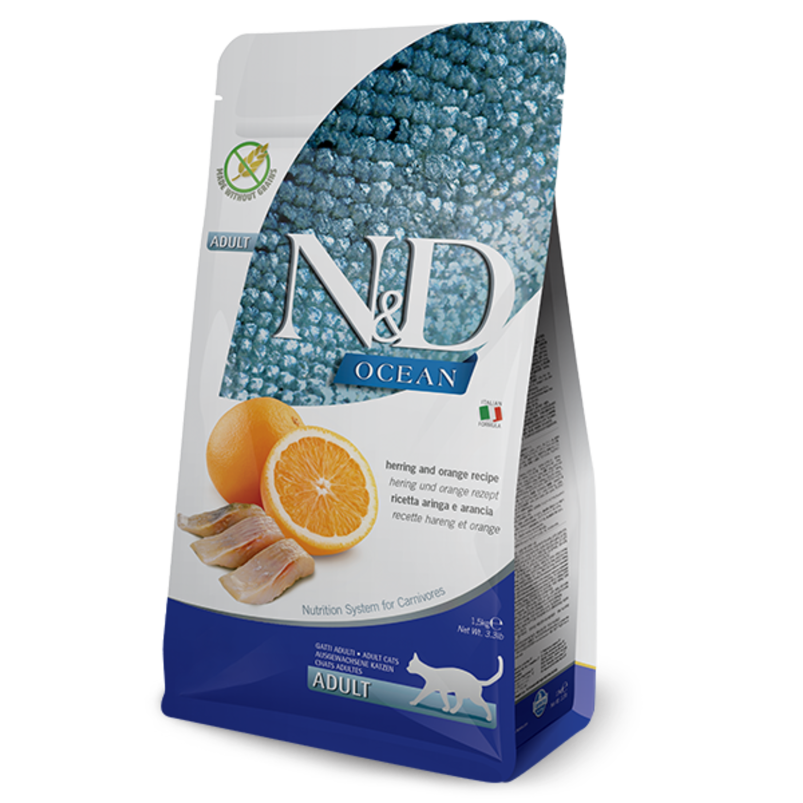 N & D Farmina N&D Farmina Herring & Orange Ocean Cat 3.3lbs