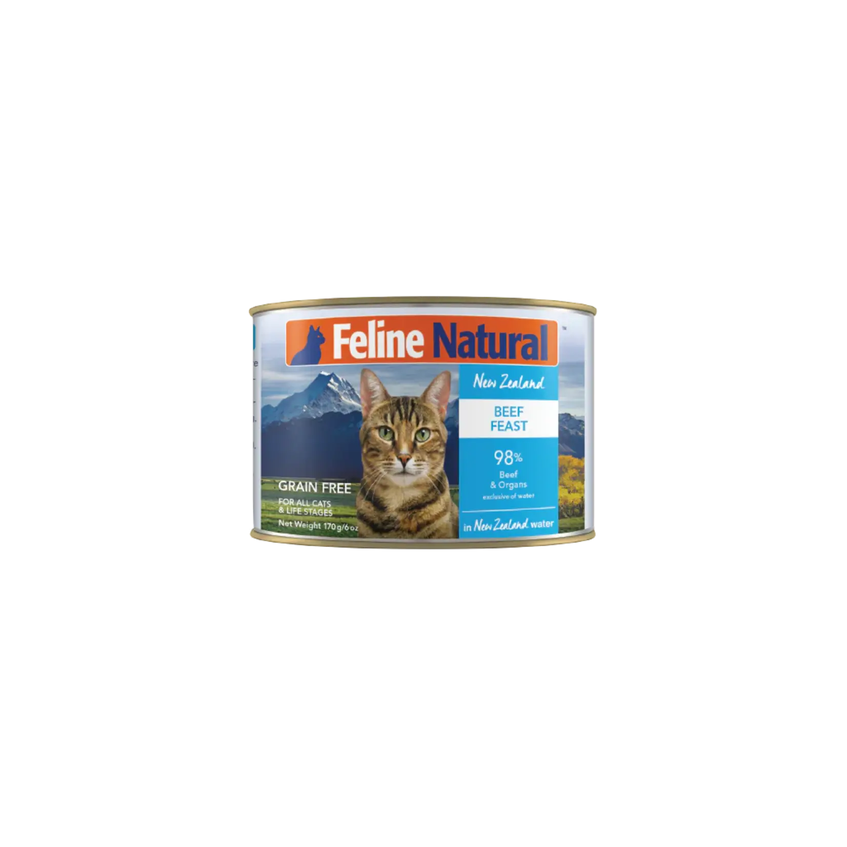 Feline Natural Feline Natural Beef Feast Grain-Free Canned Cat Food, 6-oz