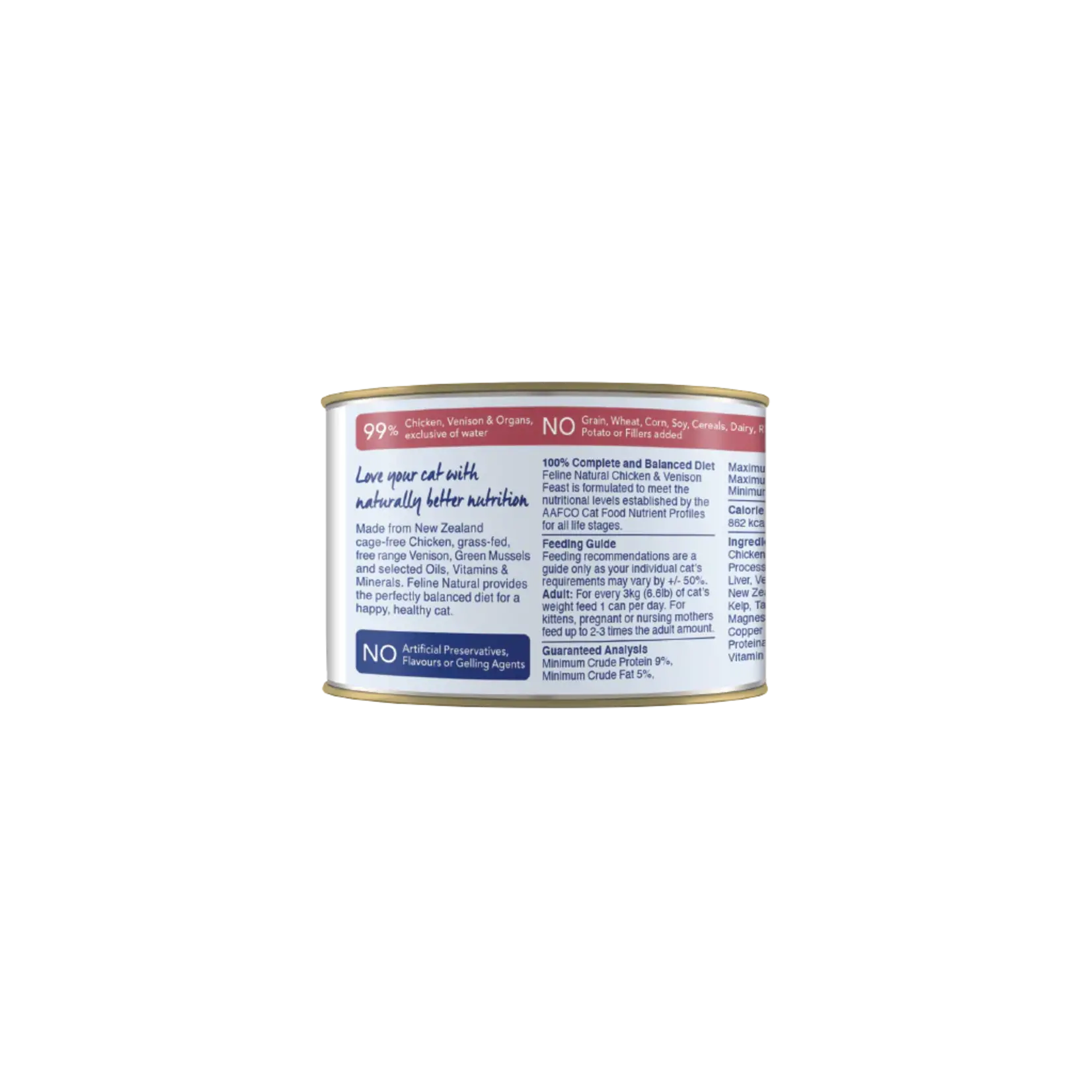 Feline Natural Feline Natural Chicken & Venison Feast 6oz (case 12)