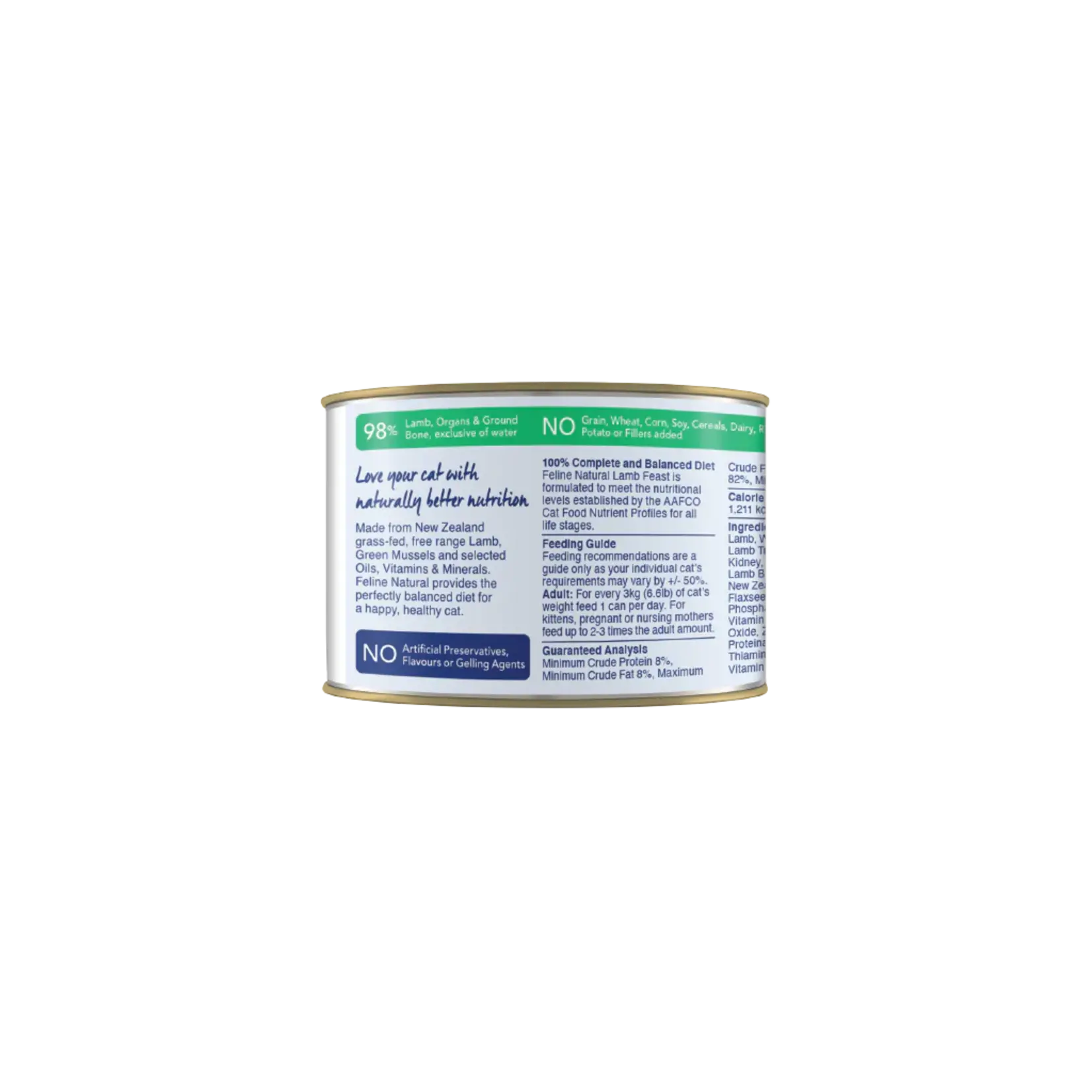 Feline Natural Feline Natural Lamb Feast 6oz (case 12)