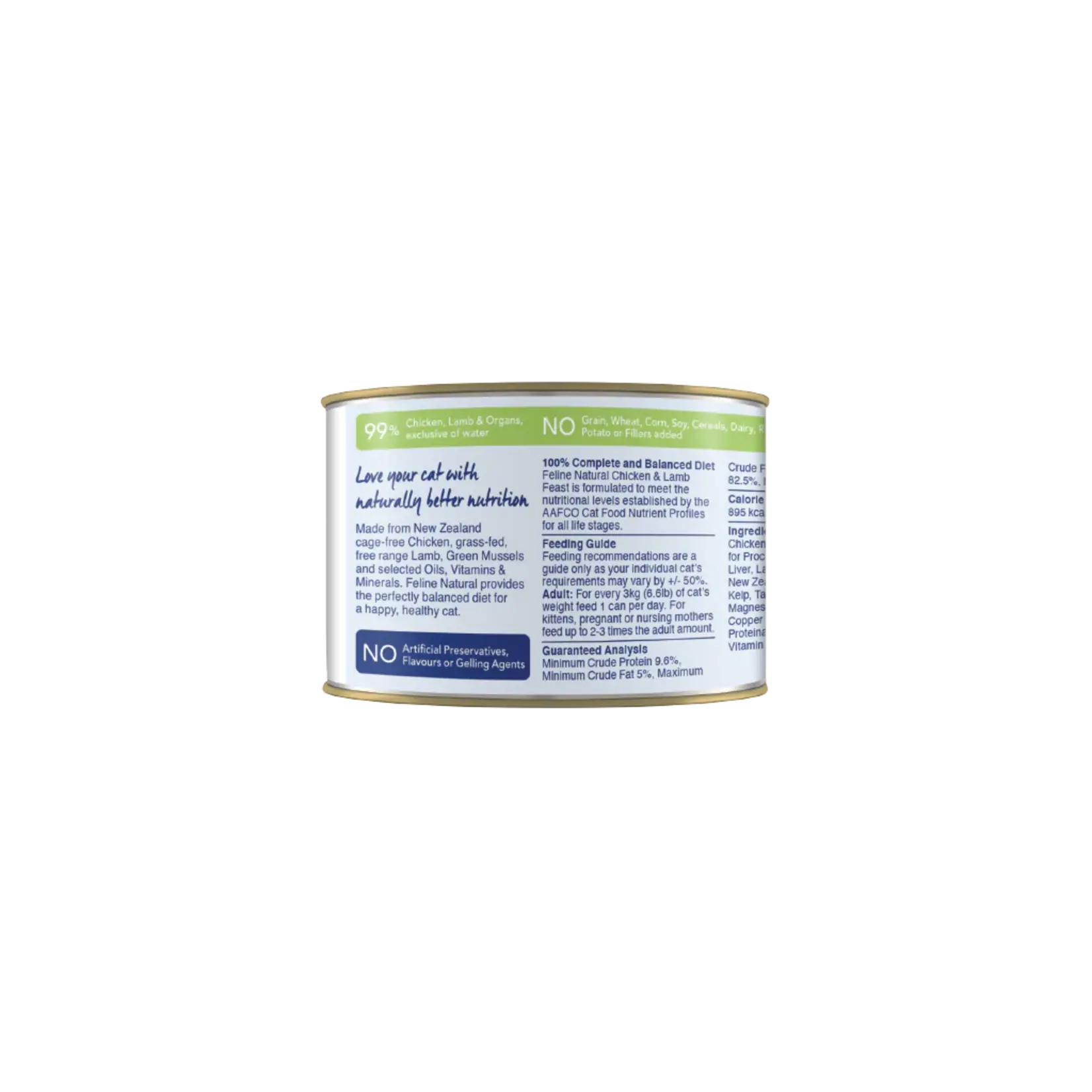 Feline Natural Feline Natural Chicken & Lamb Feast 6oz (case 12)