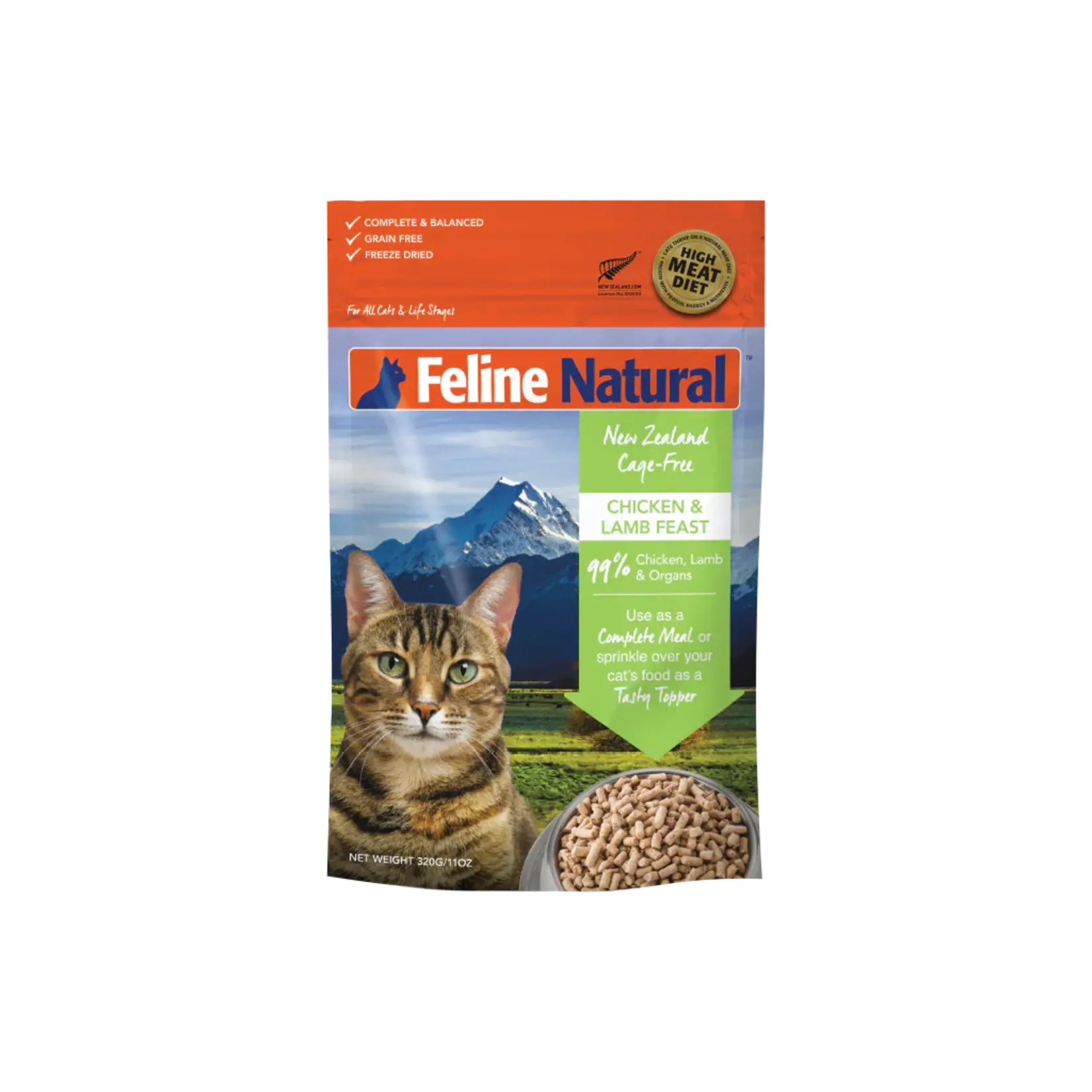 Feline Natural Feline Naturals Chicken & Lamb Feast Freeze-Dried Cat 11oz