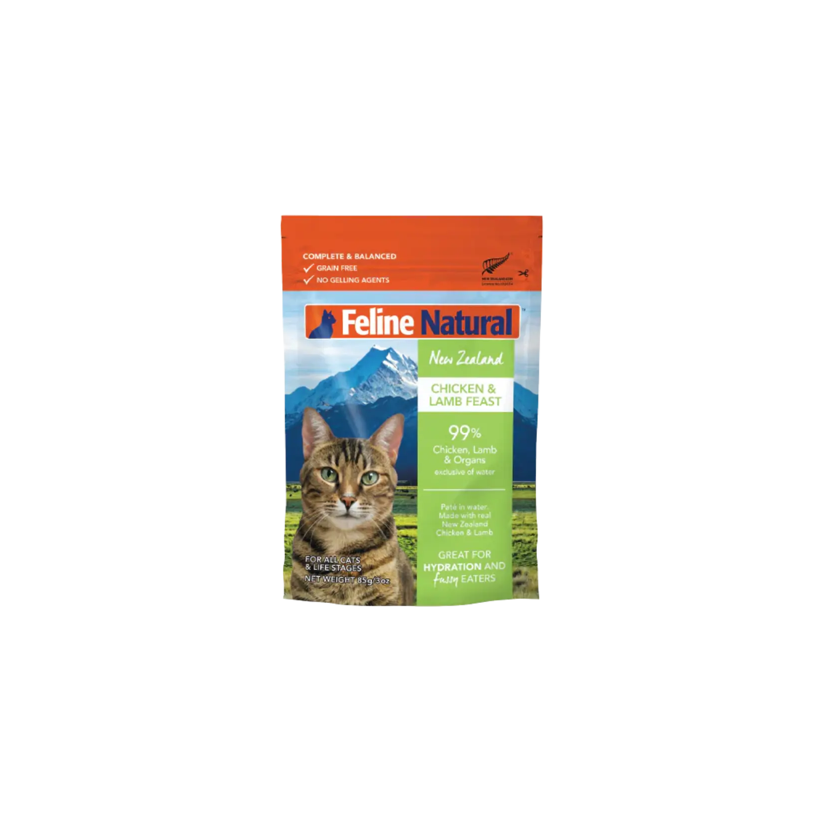 Feline Natural Feline Natural Chicken & Lamb Feast 3oz Pouch (case 12)