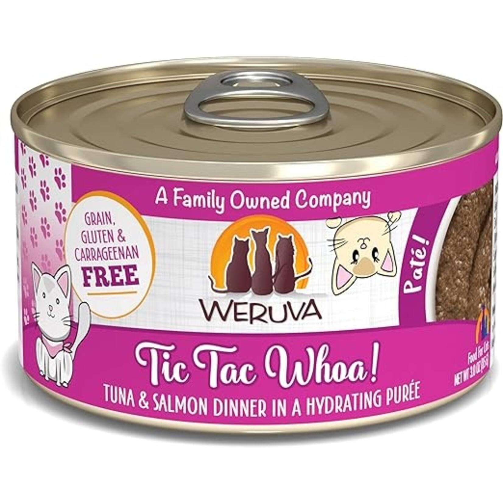 Weruva Weruva Tic Tac Whoa Cat Pate 3oz (case 12)