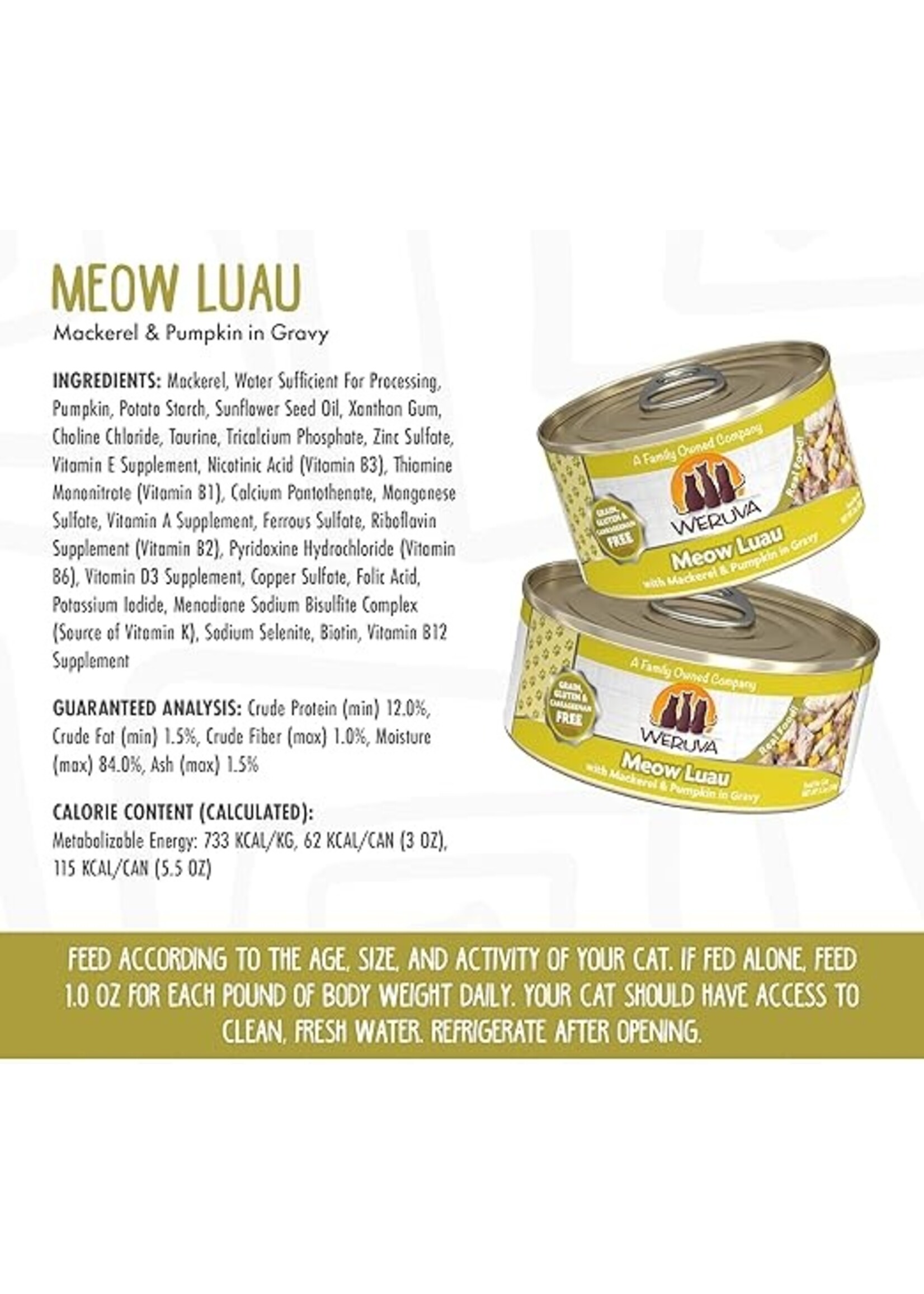 Weruva Weruva Meow Luau Cat 5.5 oz