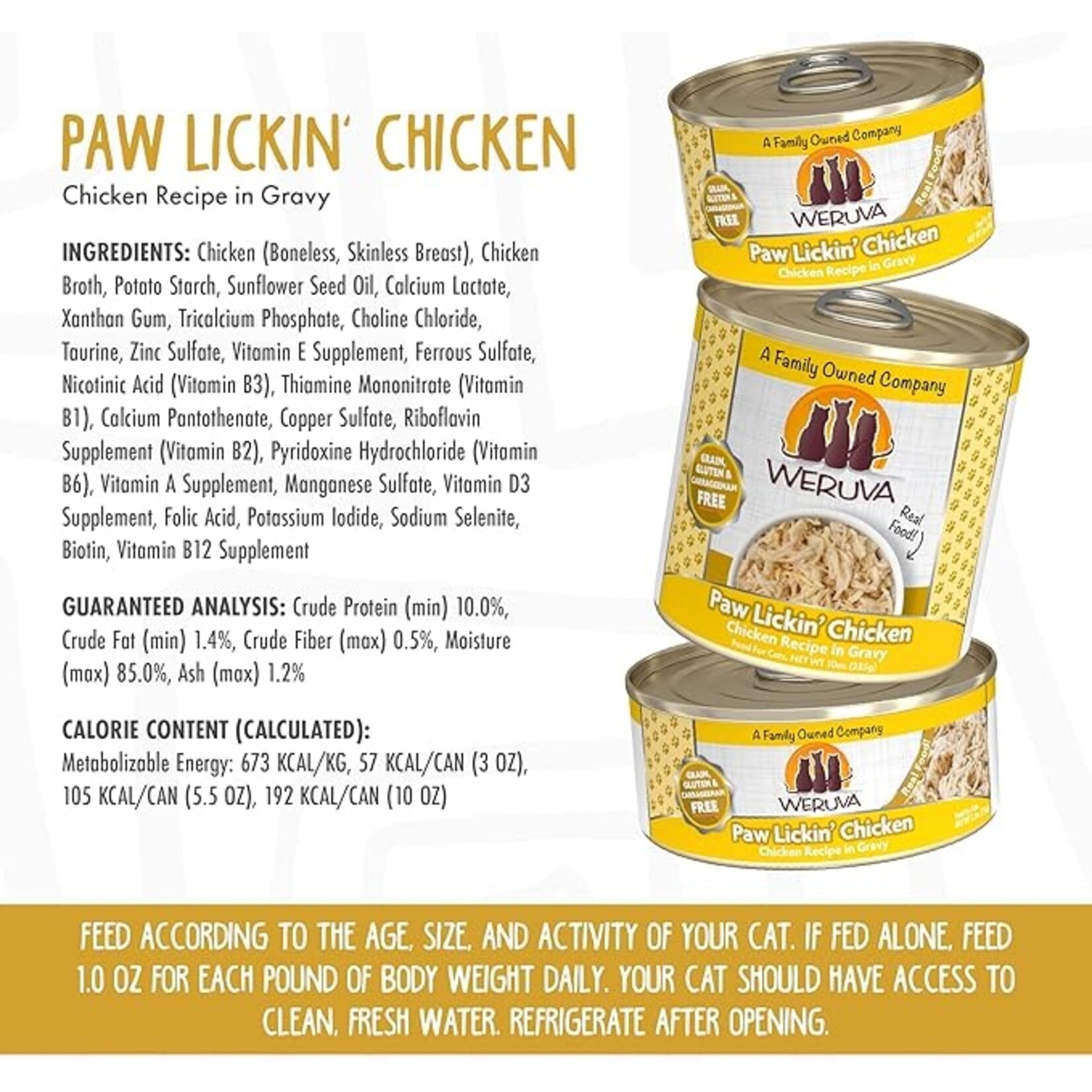 Weruva Weruva Cat Paw Lickin Chickin 10oz (case 12)
