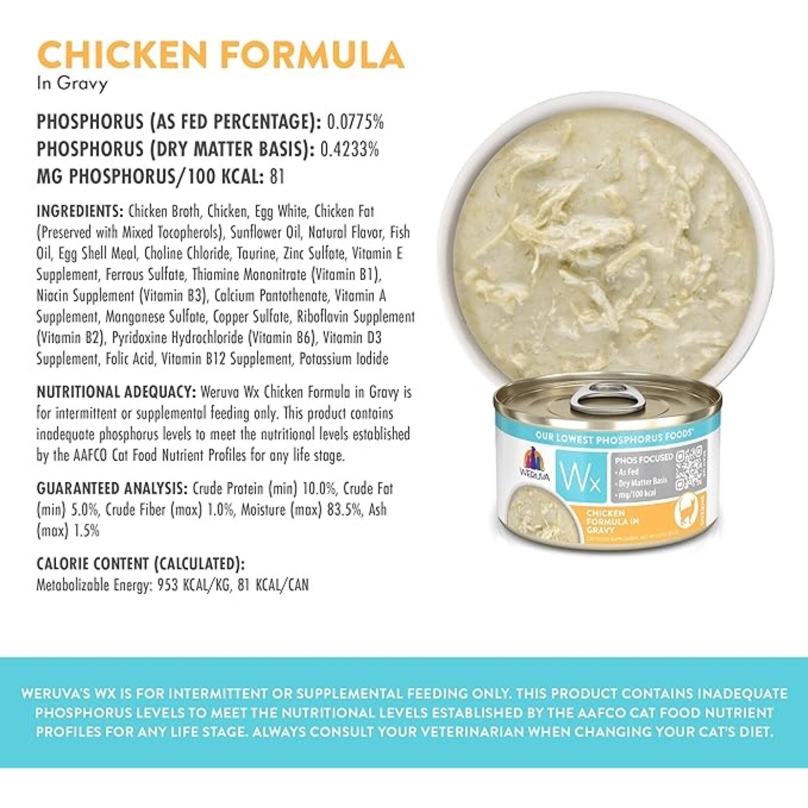 Weruva Weruva WX Chicken Gravy 3oz (case 12)