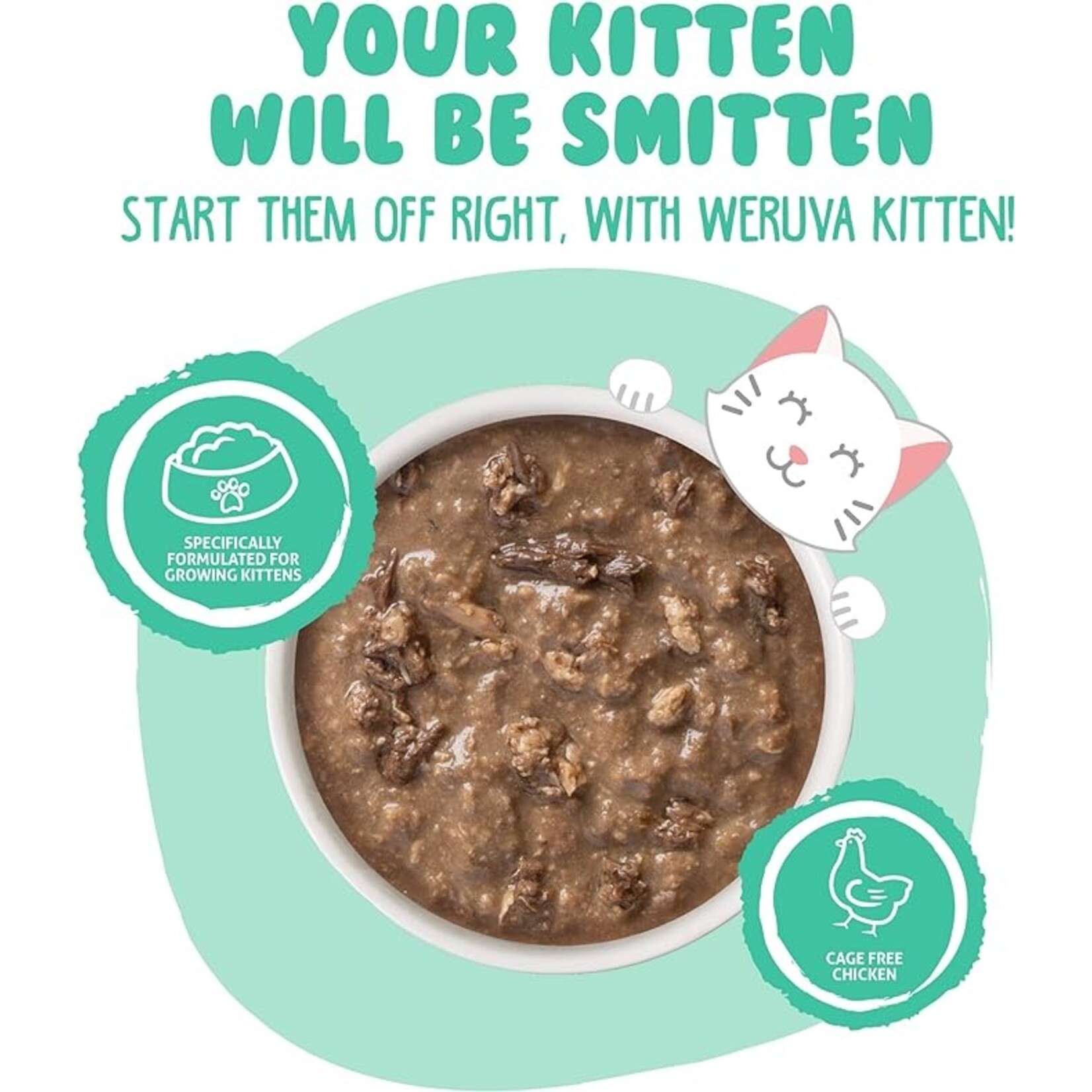 Weruva Weruva Kitten Minced Chicken & Tuna in Gravy 3oz (case 12)