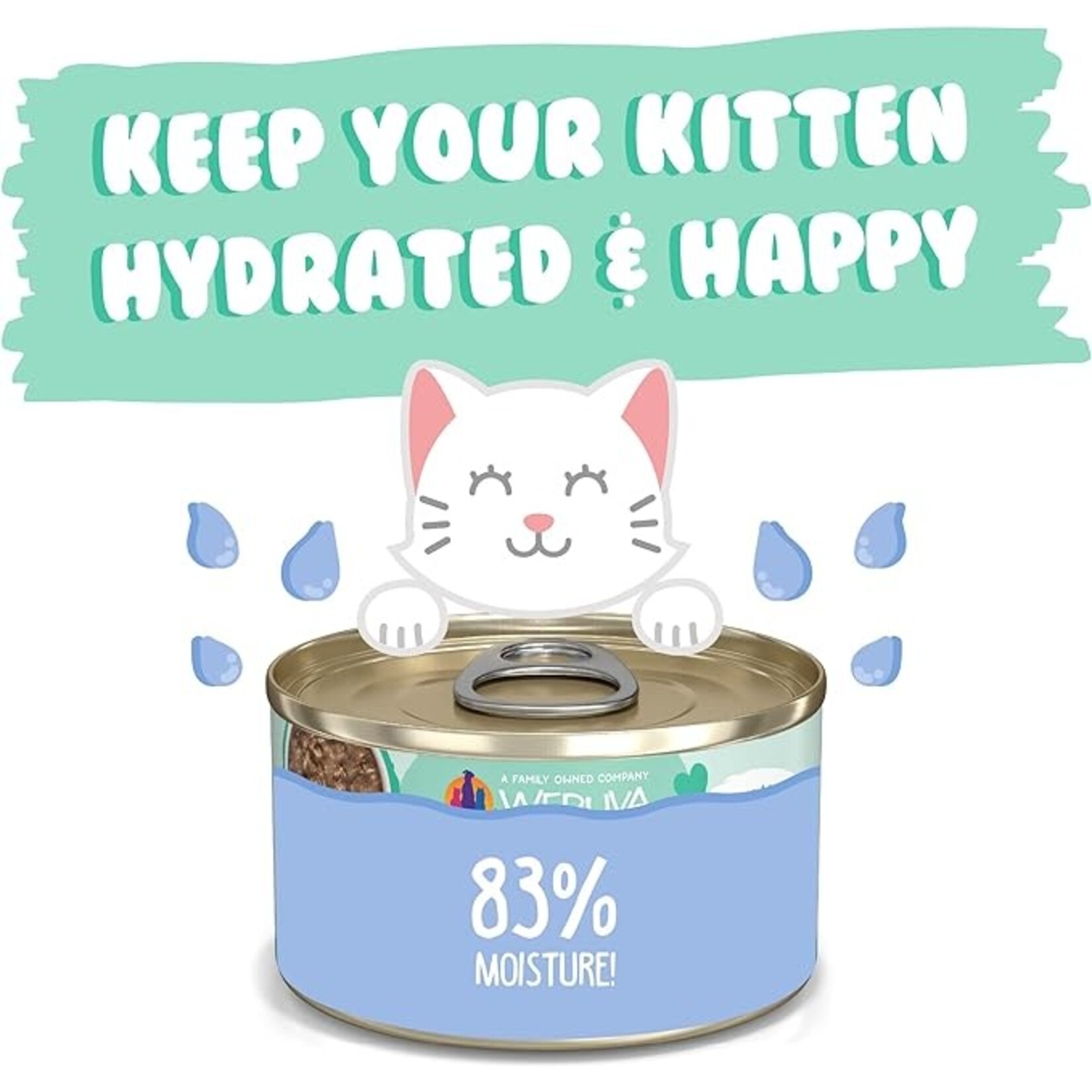 Weruva Weruva Kitten Minced Chicken & Tuna in Gravy 3oz (case 12)