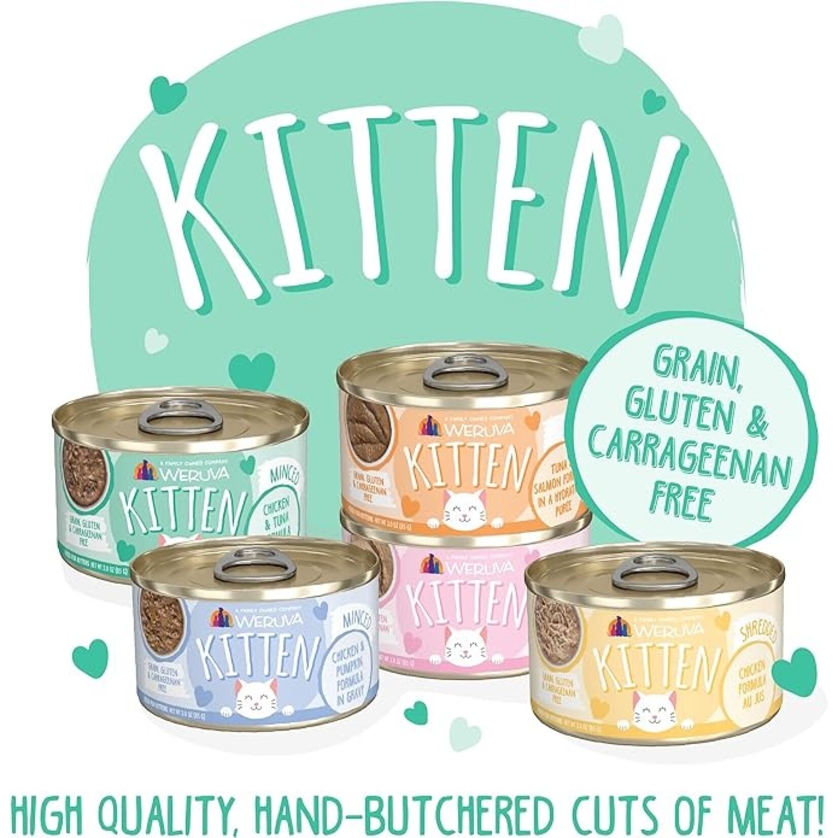 Weruva Weruva Kitten Minced Chicken & Tuna in Gravy 3oz (case 12)