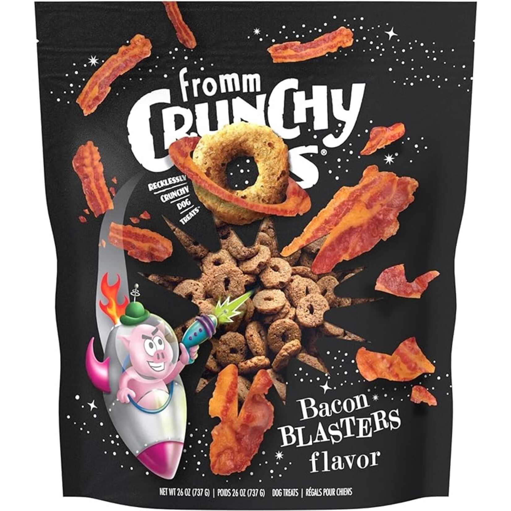 Fromm Fromm Dog Crunchy O's Bacon Blasters 26oz