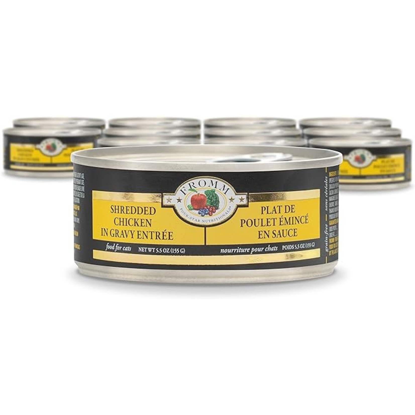 Fromm Fromm Cat 4-Star Chicken Shredded Gravy 5.5oz (case 12)