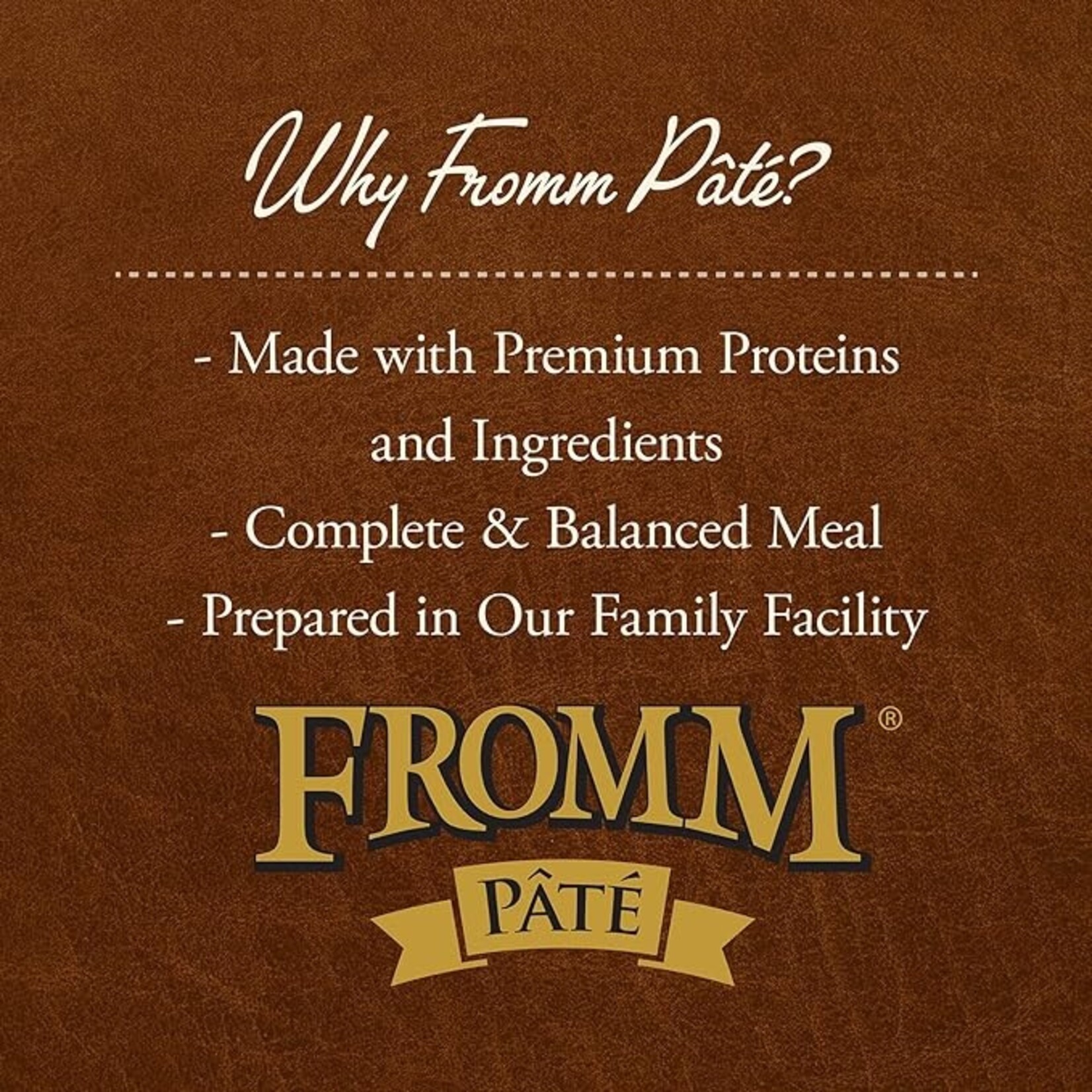 Fromm Fromm Pate Venison Beef 12.2 oz