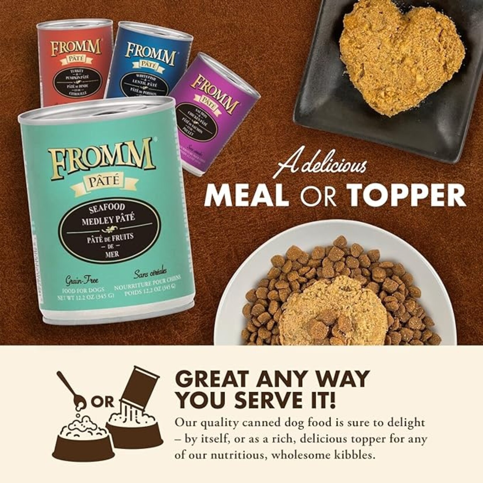 Fromm Fromm Pate Grain Free Seafood Medley 12.5oz