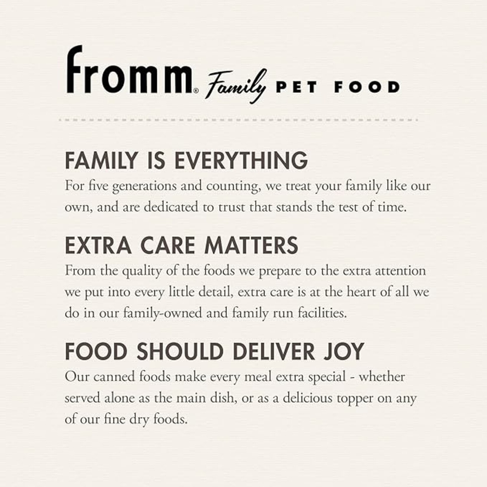 Fromm Fromm Pate Grain Free Seafood Medley 12.5oz