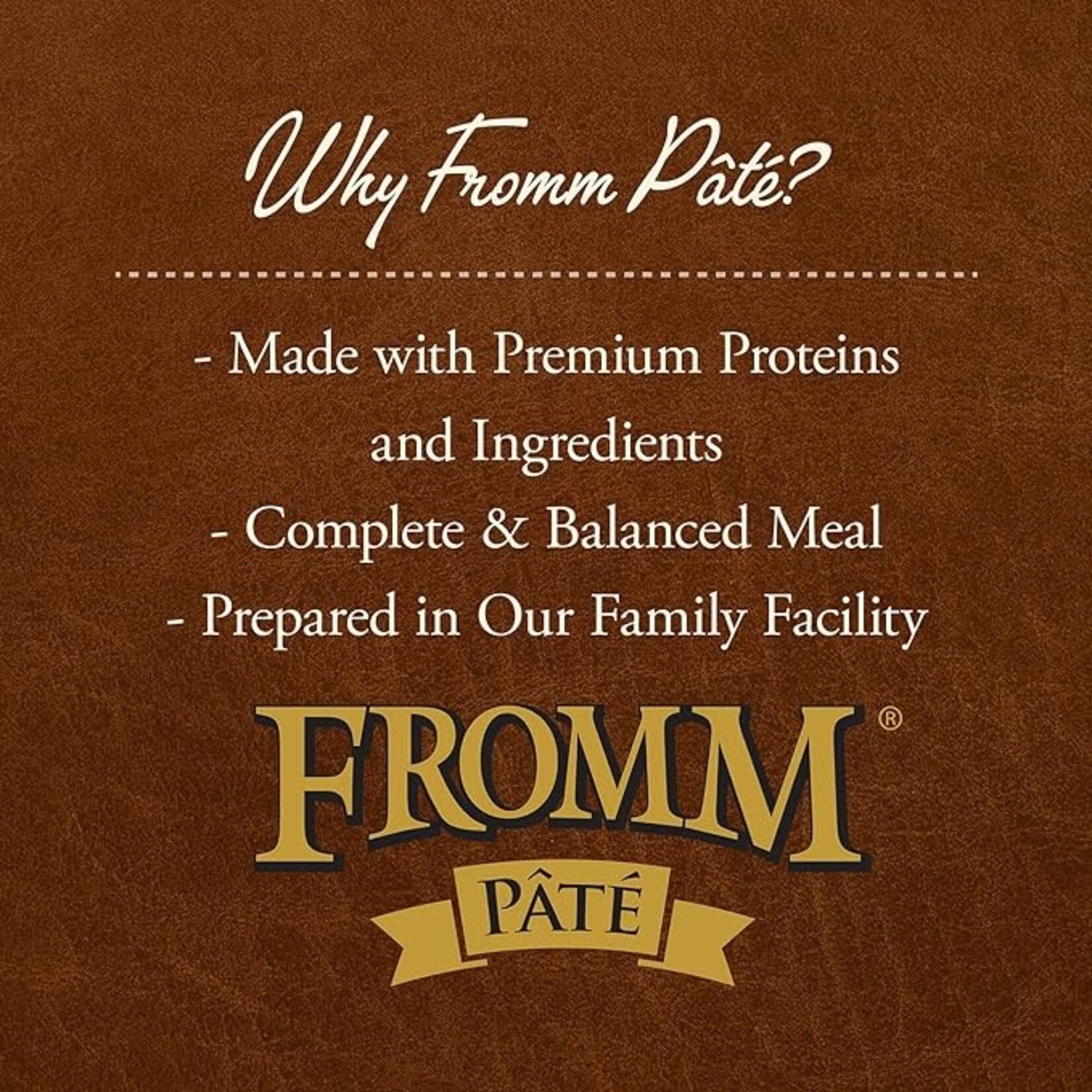 Fromm Fromm Dog Pate Duck a la Veg 12.2oz (case 12)