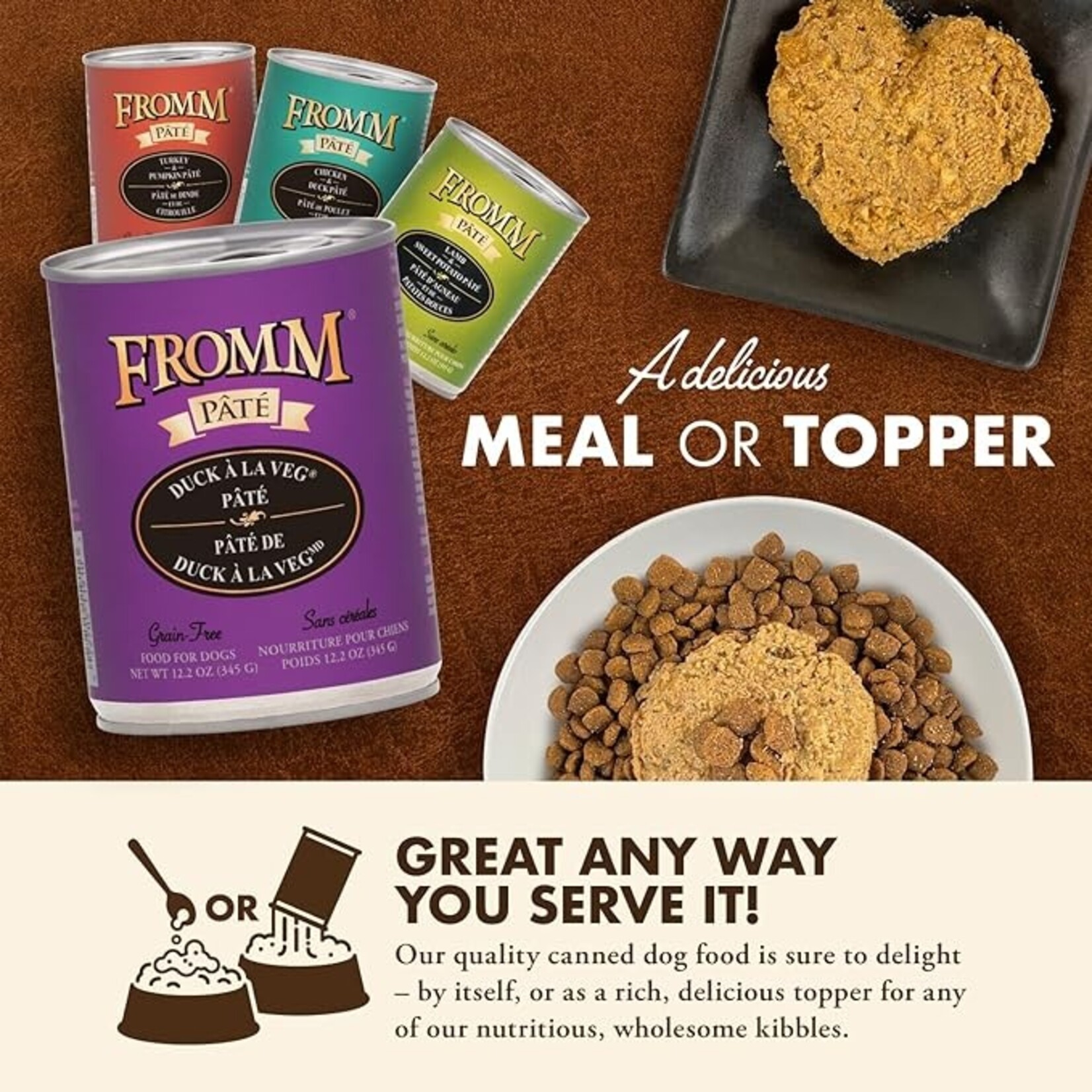 Fromm Fromm Dog Pate Duck a la Veg 12.2oz (case 12)