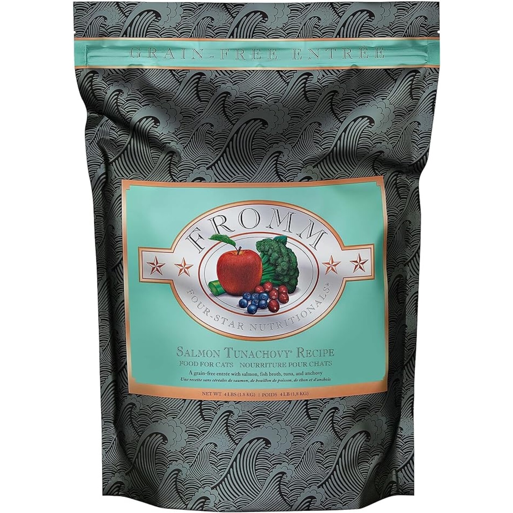 Fromm Fromm Cat 4-Star Grain Free Salmon Tunachovy 4lbs