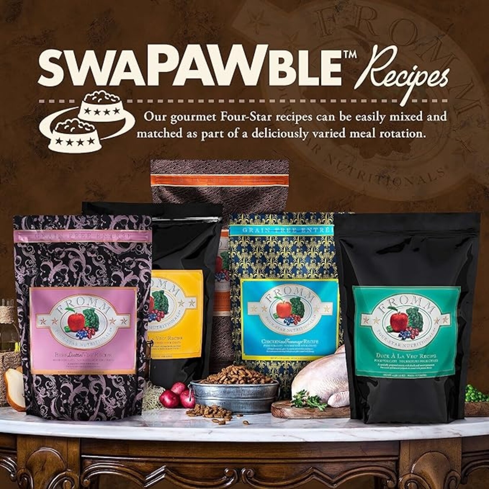 Fromm Fromm Cat 4-Star Grain Free Salmon Tunachovy 4lbs