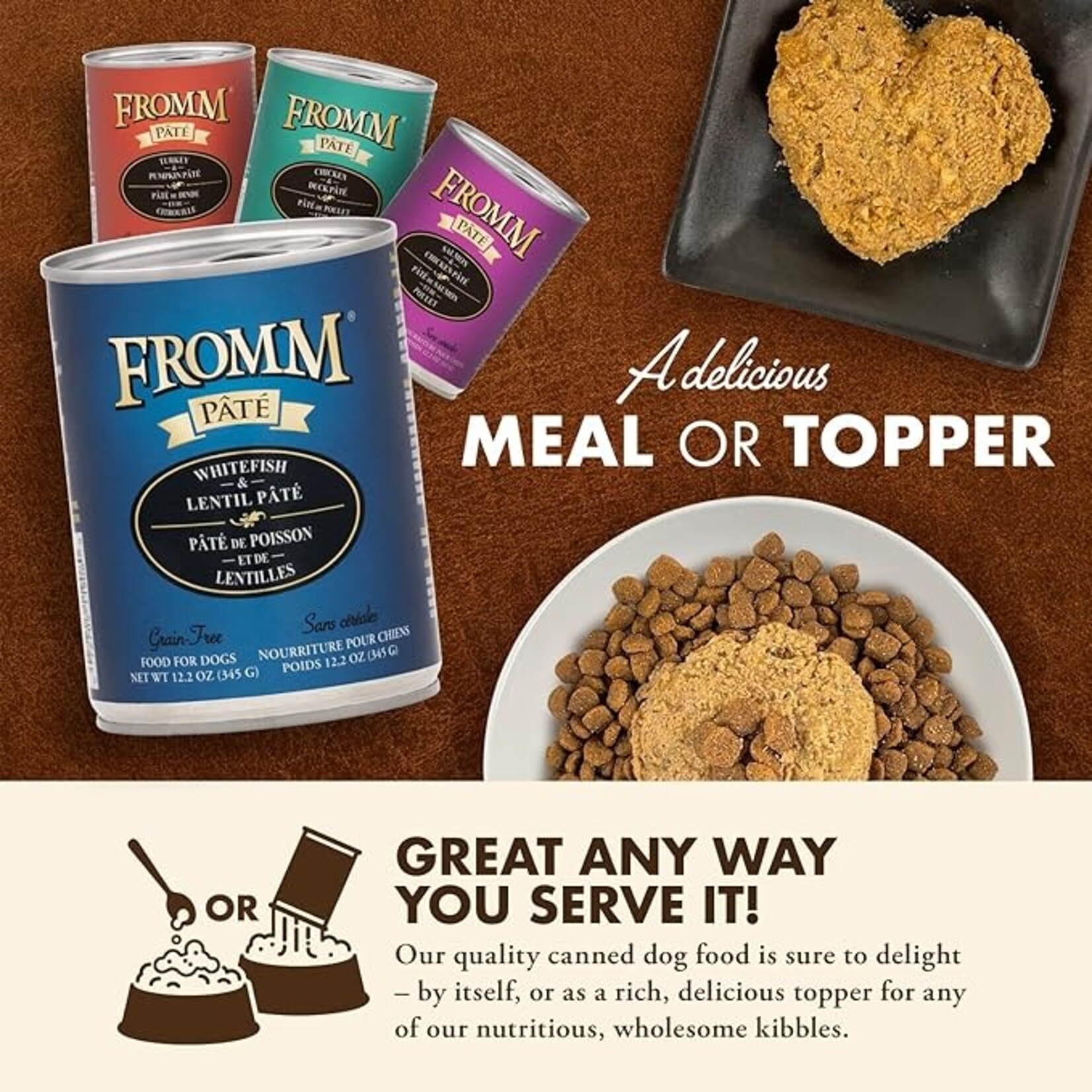 Fromm Fromm Dog Pate Whitefish & Lentil 12.2oz (case 12)