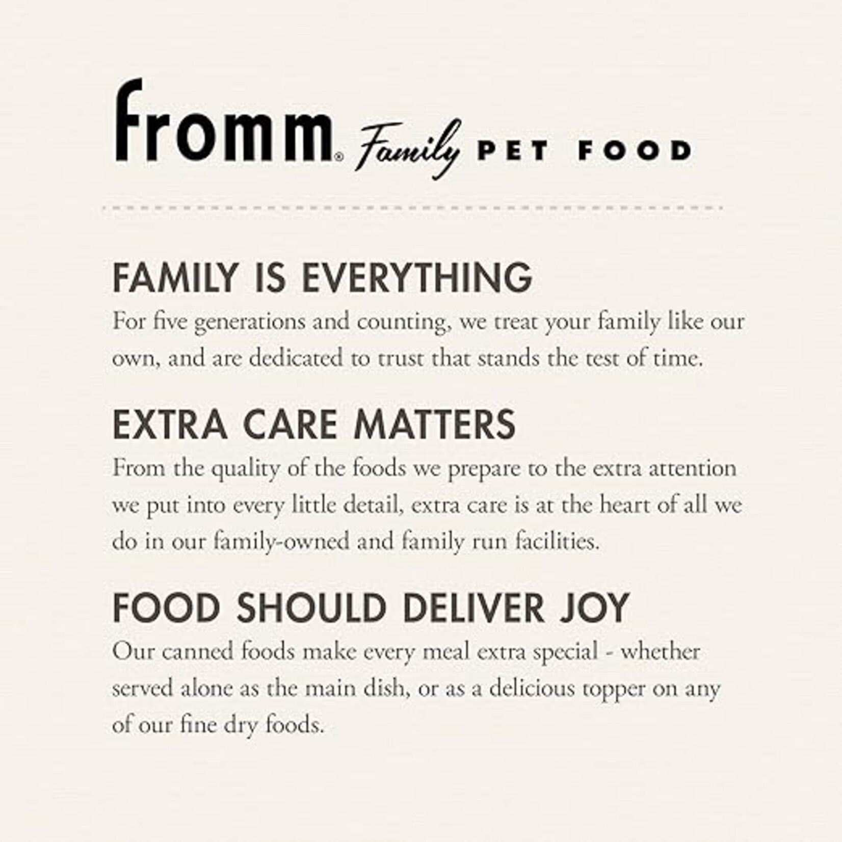 Fromm Fromm Dog Pate Venison & Lentil 12.2oz (case 12)
