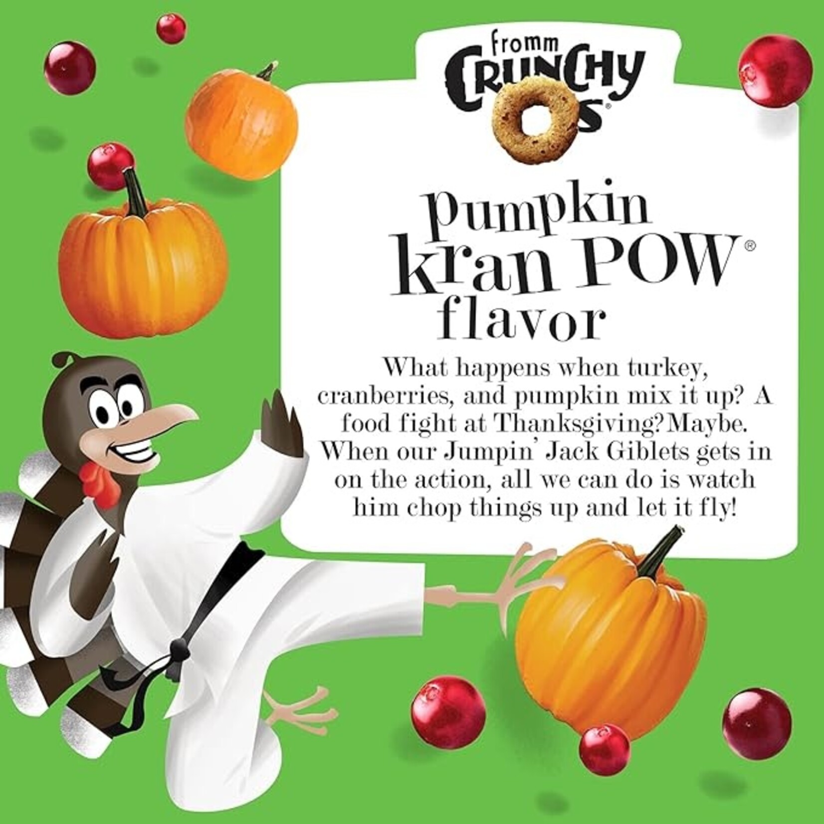 Fromm Fromm Dog Crunchy O's Pumpkin Kran Pow 6oz