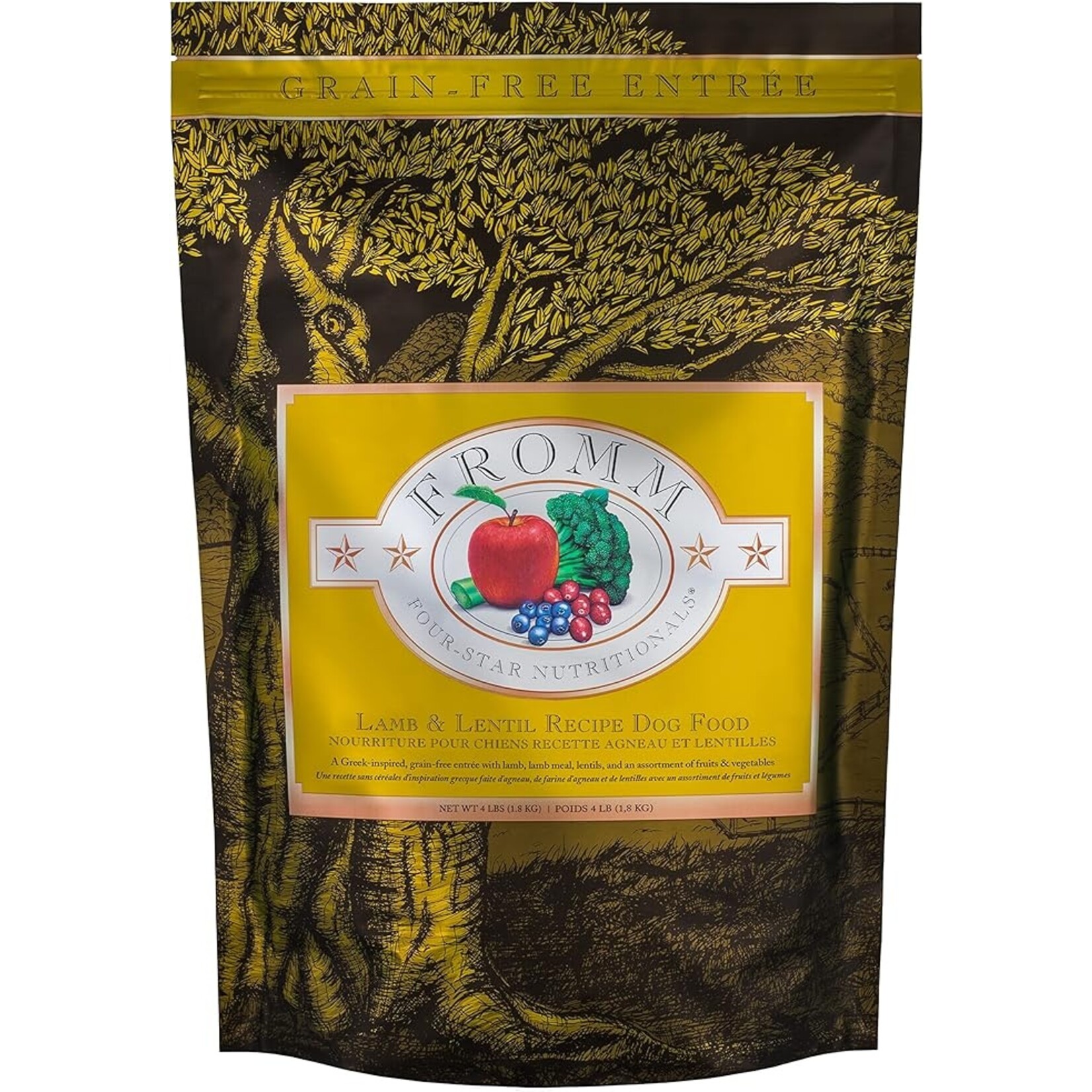 Fromm Fromm Dog 4-Star Grain Free Lamb & Lentil 4lbs