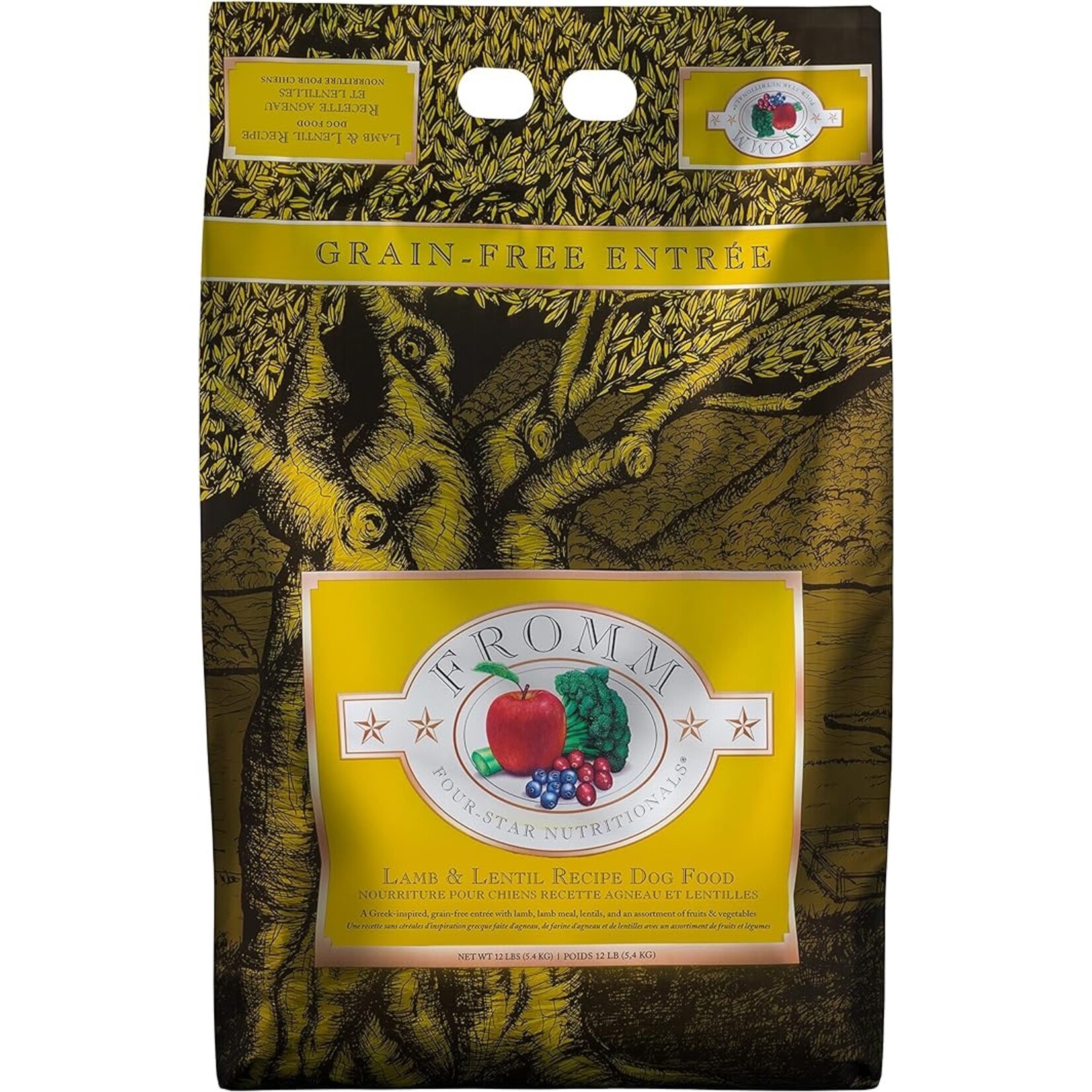 Fromm Fromm Four-Star Grain Free Lamb and Lentil 12lbs