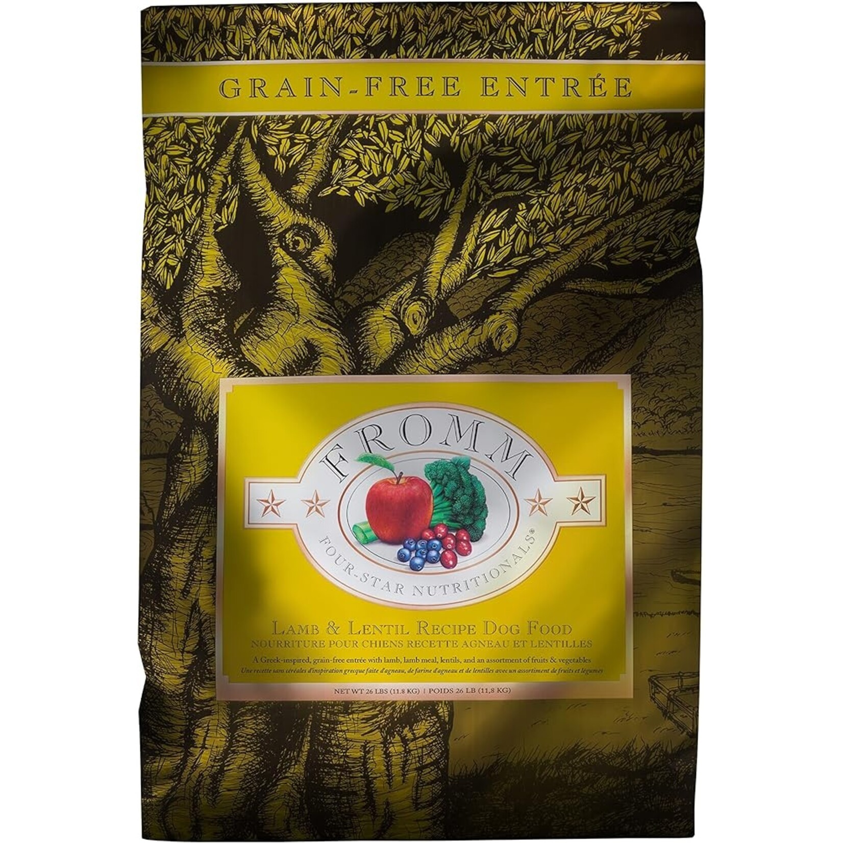 Fromm Fromm Dog 4-Star Grain Free Lamb & Lentil 26lbs
