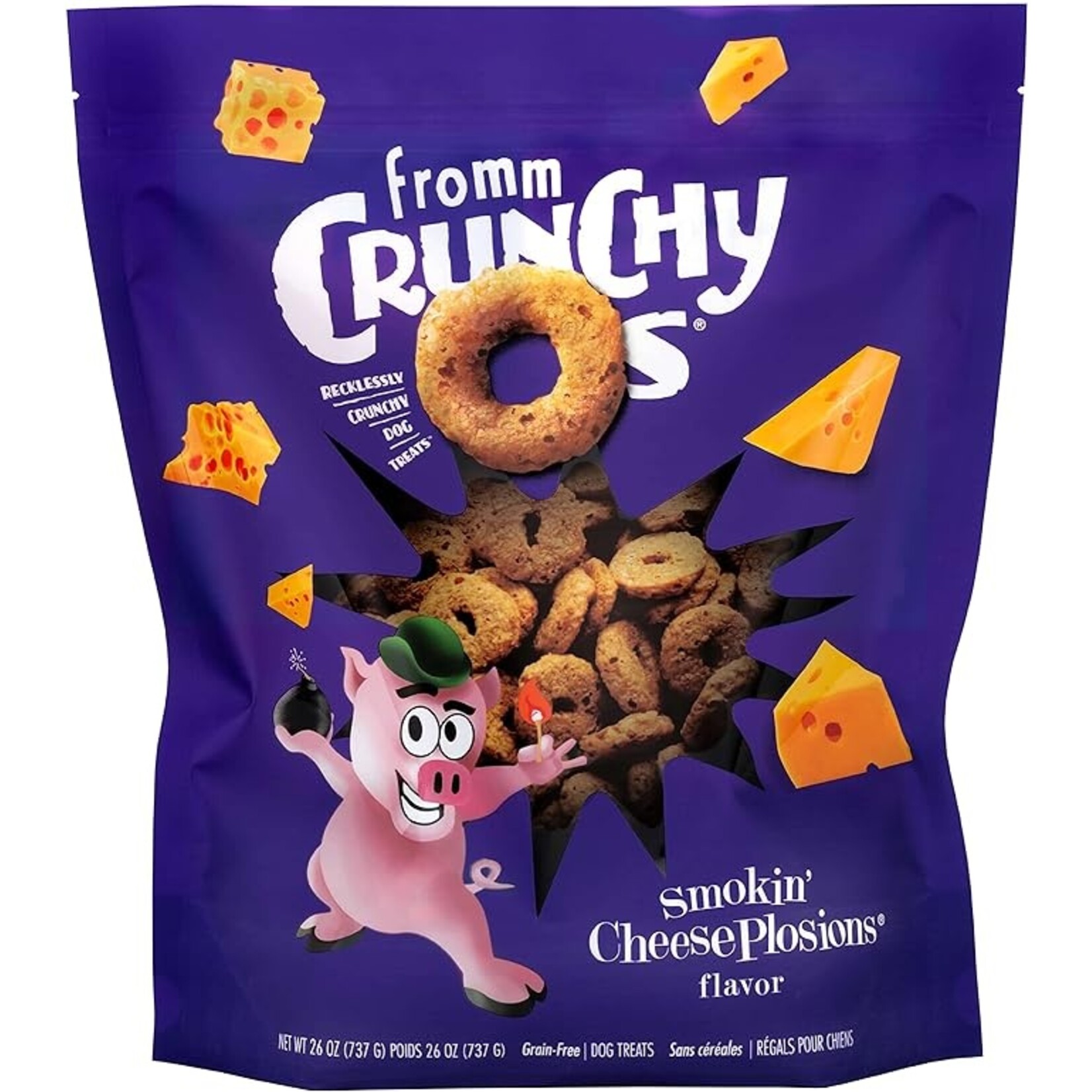 Fromm Fromm Dog Crunchy O'S Cheeseplosion 26oz