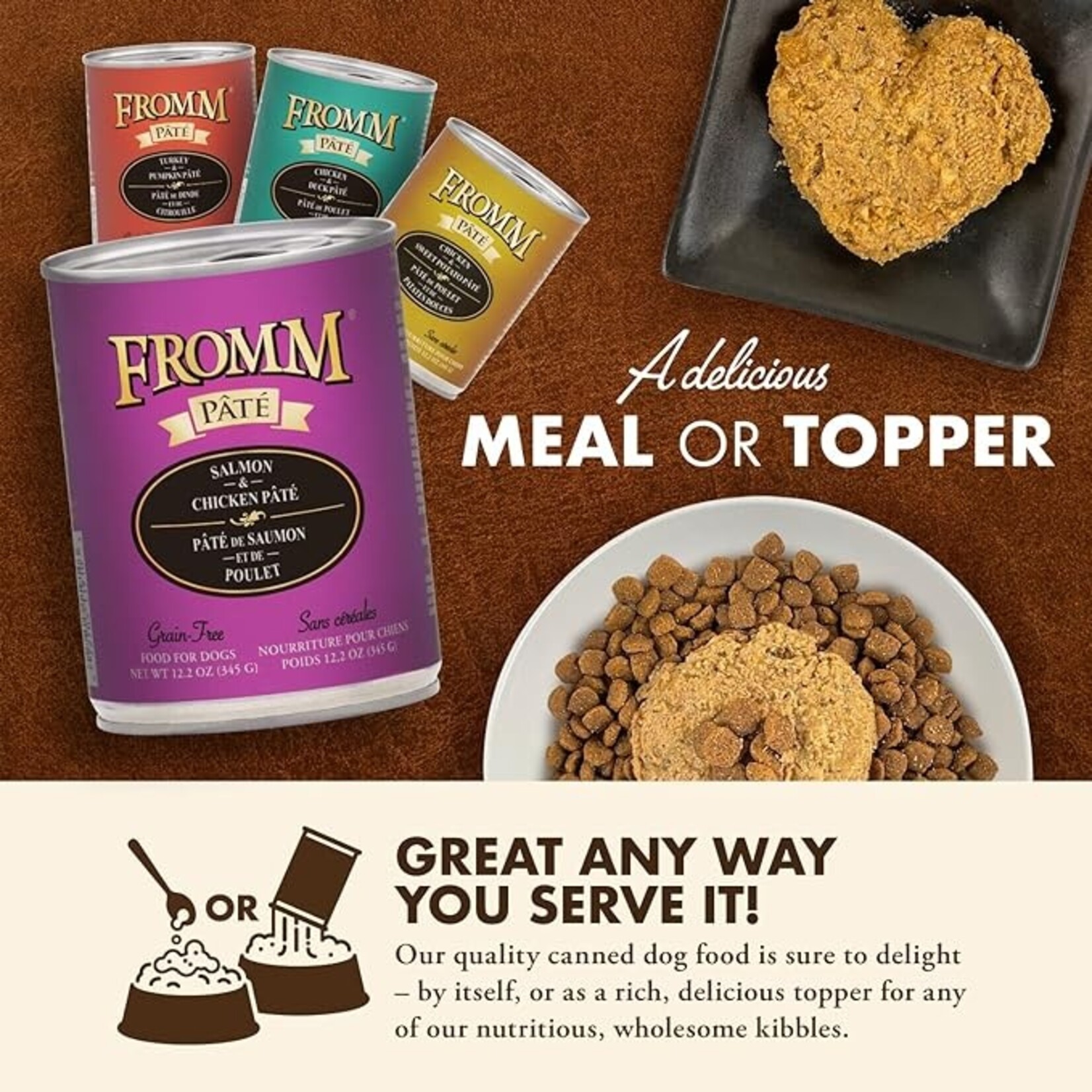 Fromm Fromm Grain Free Salmon and Chicken Paté 12.2oz