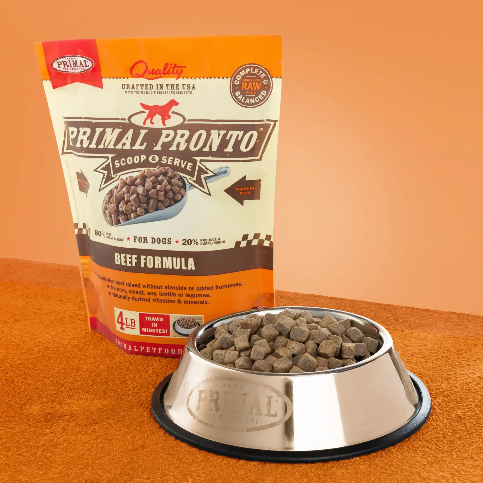 Primal Primal Dog Raw Frozen Pronto Beef 0.75lb