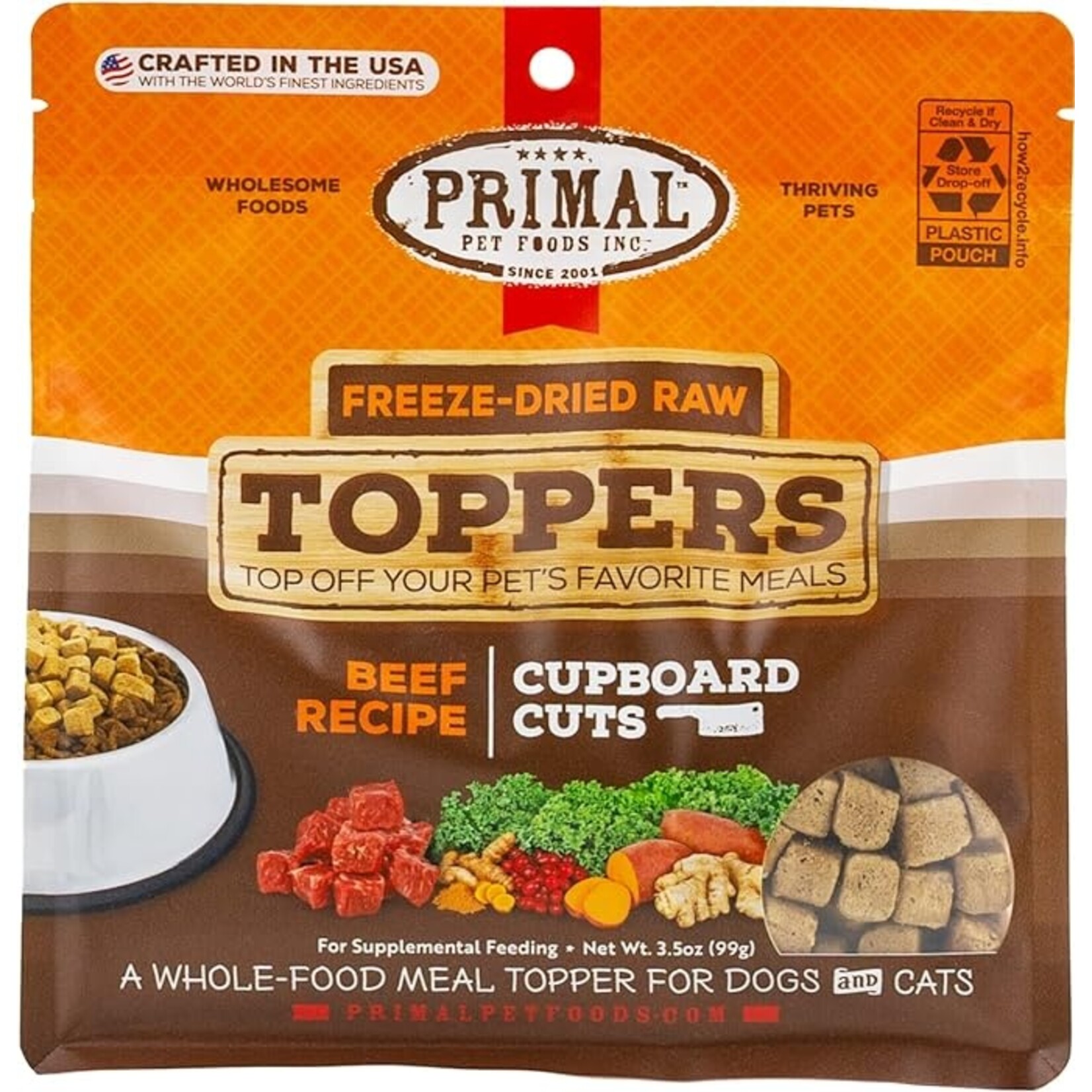 Primal Primal Freeze-Dried Toppers Beef Cupboard Cuts 3.5oz