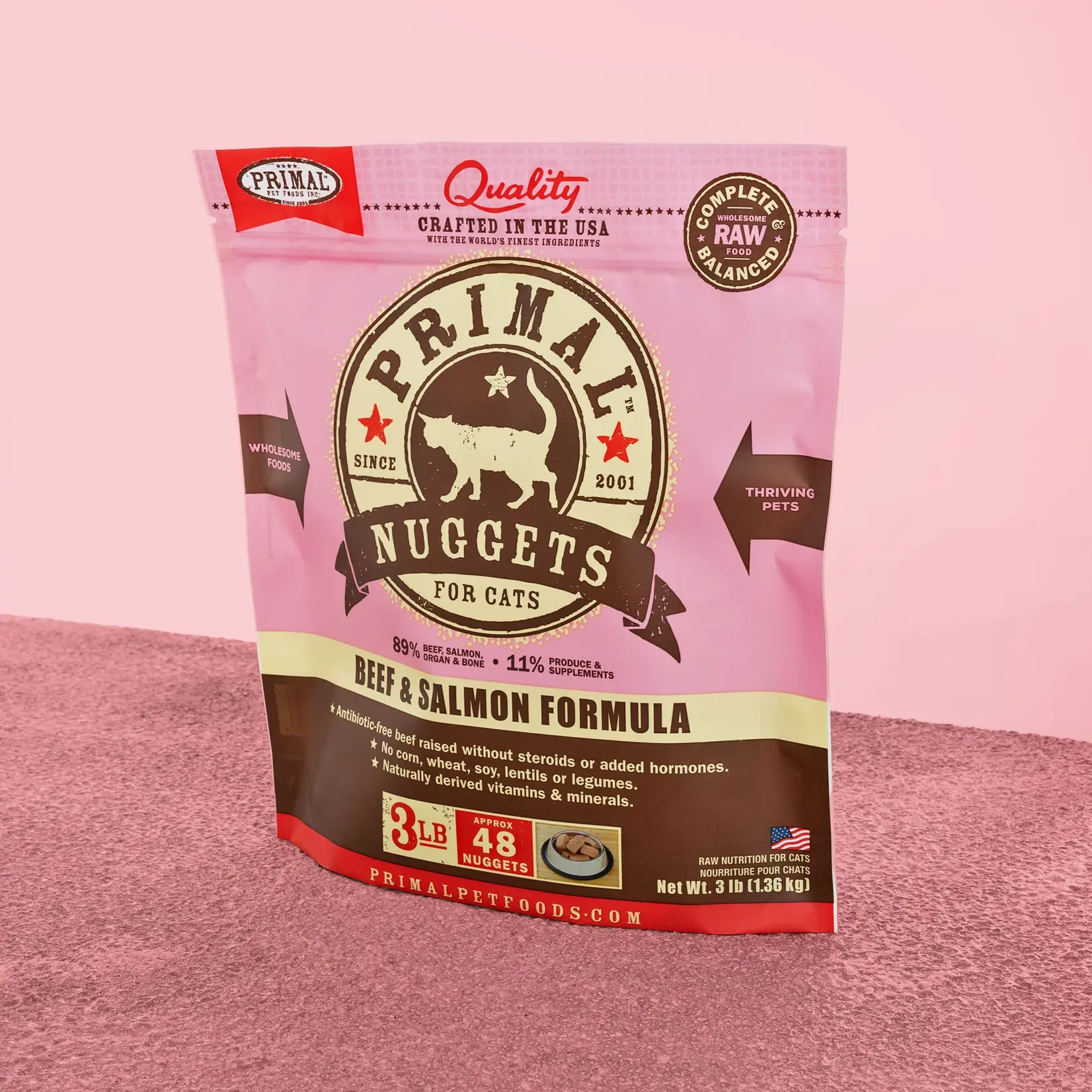 Primal Primal Cat Frozen Beef & Salmon Nuggets 3lbs