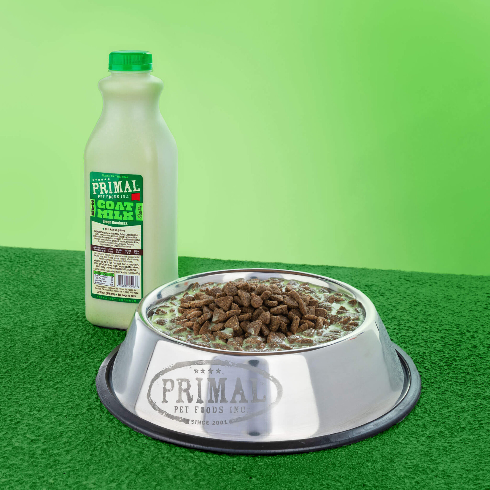 Primal Primal Greens Goat Milk Frozen 1qt